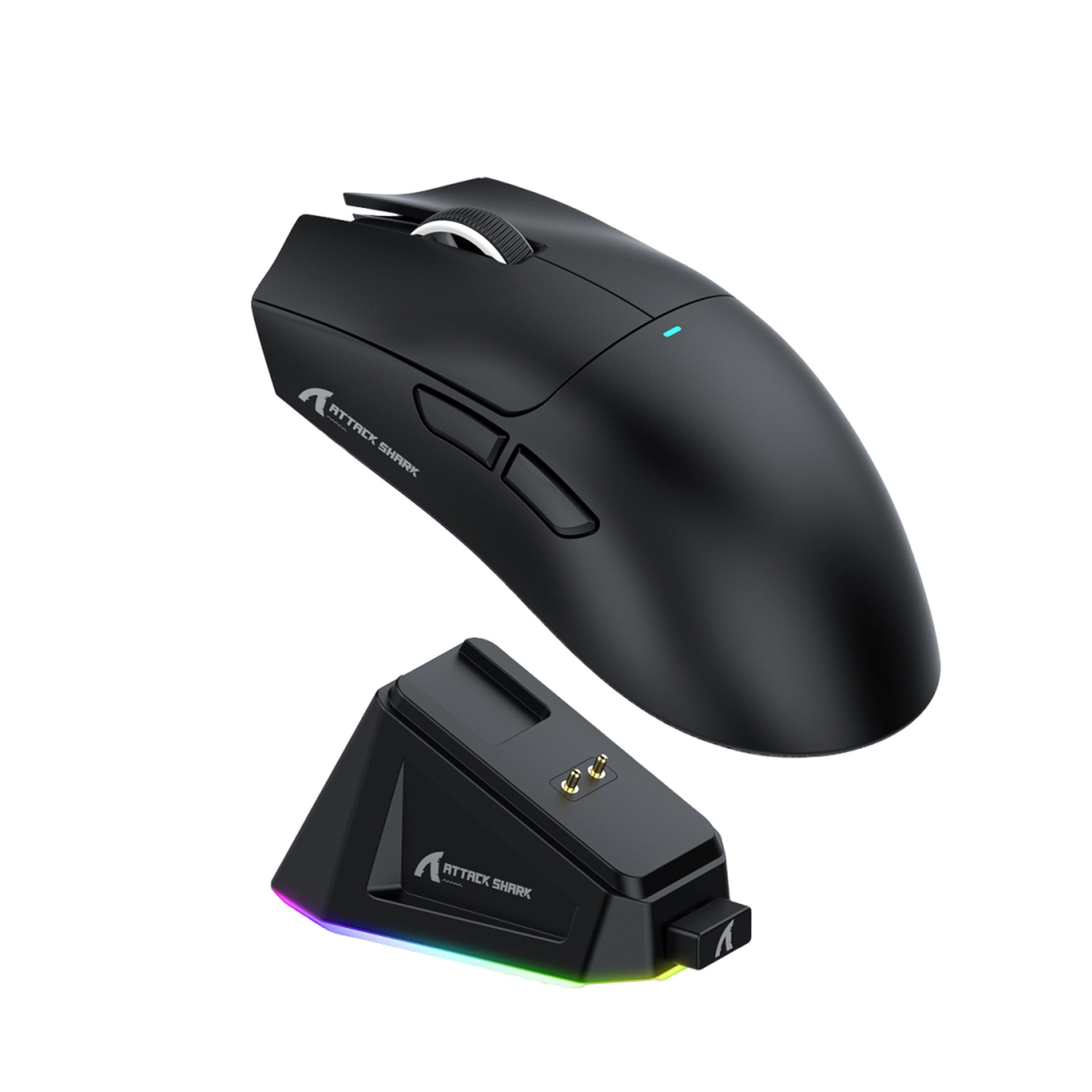KINSI Tri-Mode Gaming Maus mit Ladestation,Kabellose Maus Maus (Bluetooth, 1000 dpi, 22000 DPI,1000Hz,65h Akku,Ergonomisch)