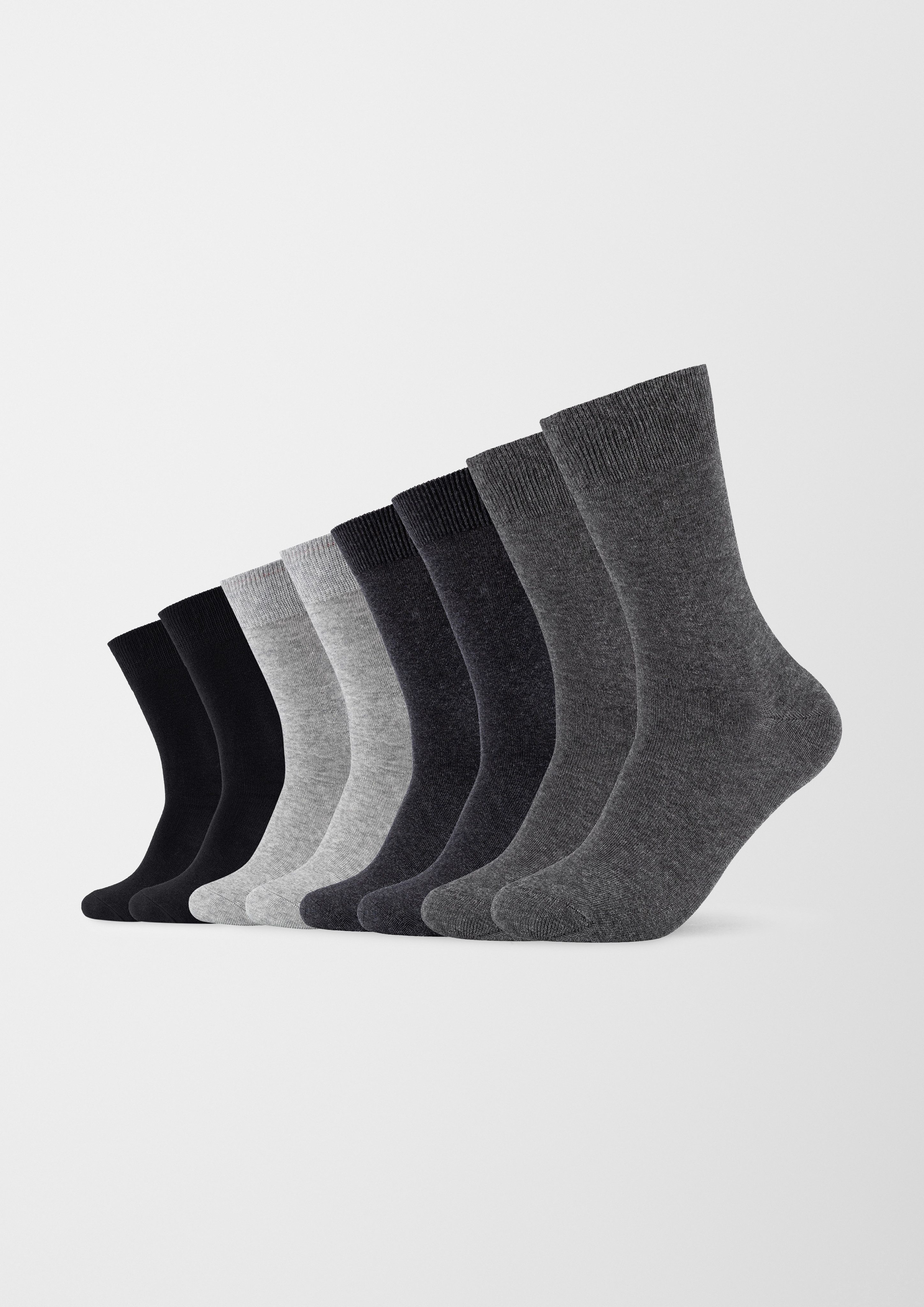 s.Oliver Socken essentials (8-Paar) mit weichem Bund günstig online kaufen