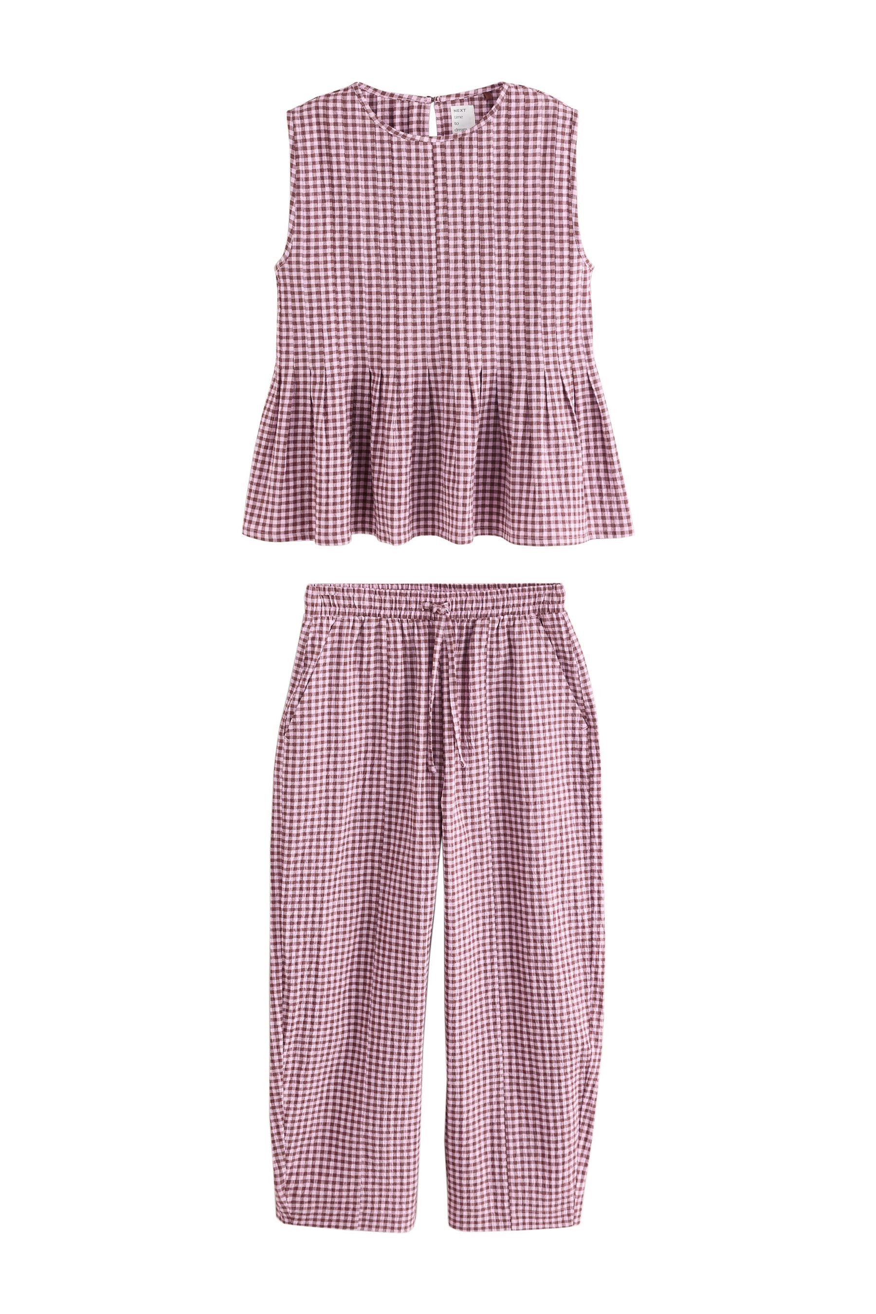 Next Pyjama Schlafanzug mit Trägertop mit Schößchen (2 tlg) günstig online kaufen