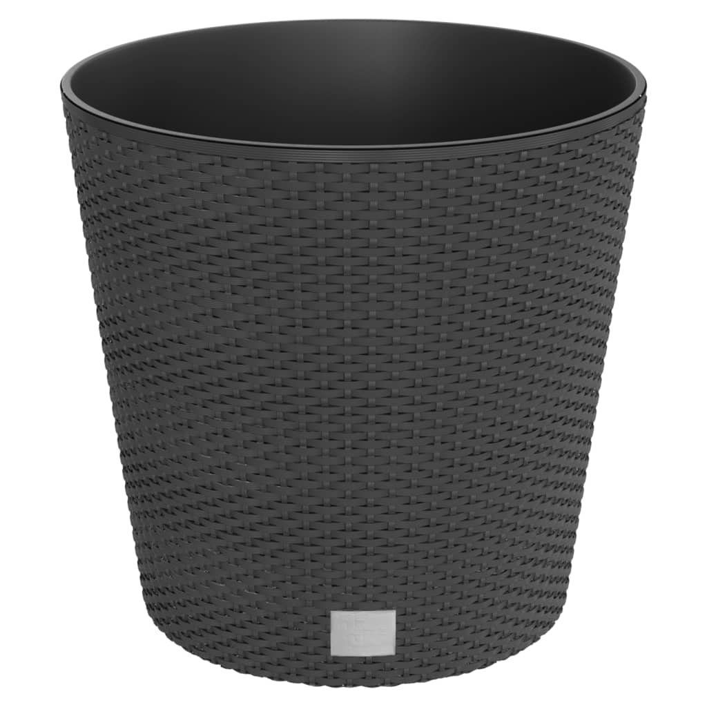 vidaXL Blumentopf Pflanzkübel mit herausnehmbaren Einsatz Anthrazit 35/37,5 L PP (1 St)