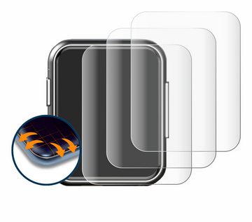 Savvies Full-Cover Schutzfolie für BMDSAE M01, Displayschutzfolie, 4 Stück, 3D Curved klar