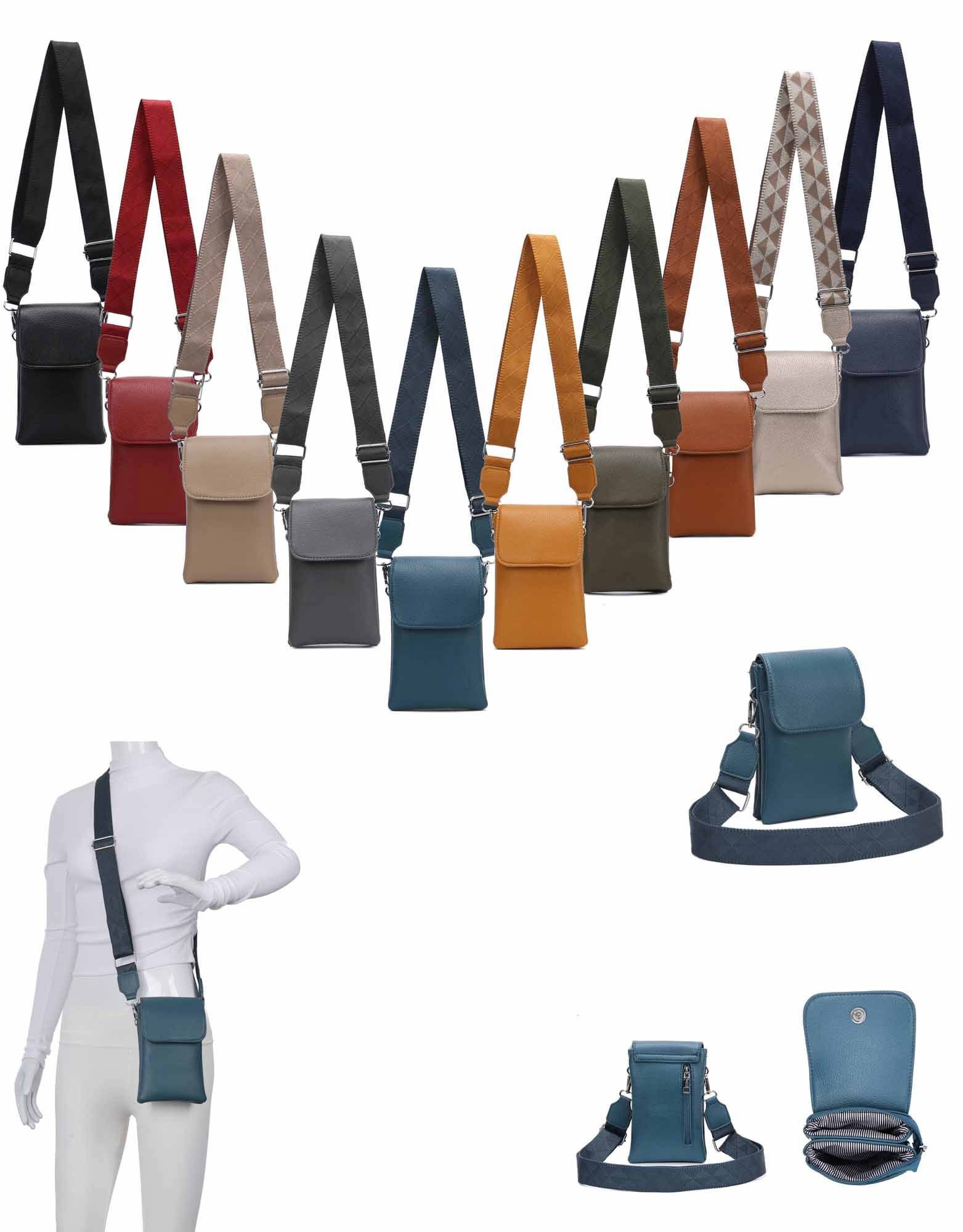 ITALYSHOP24 Geldbörse Damen Tasche Handytasche Brusttasche Crossbody Umhäng günstig online kaufen