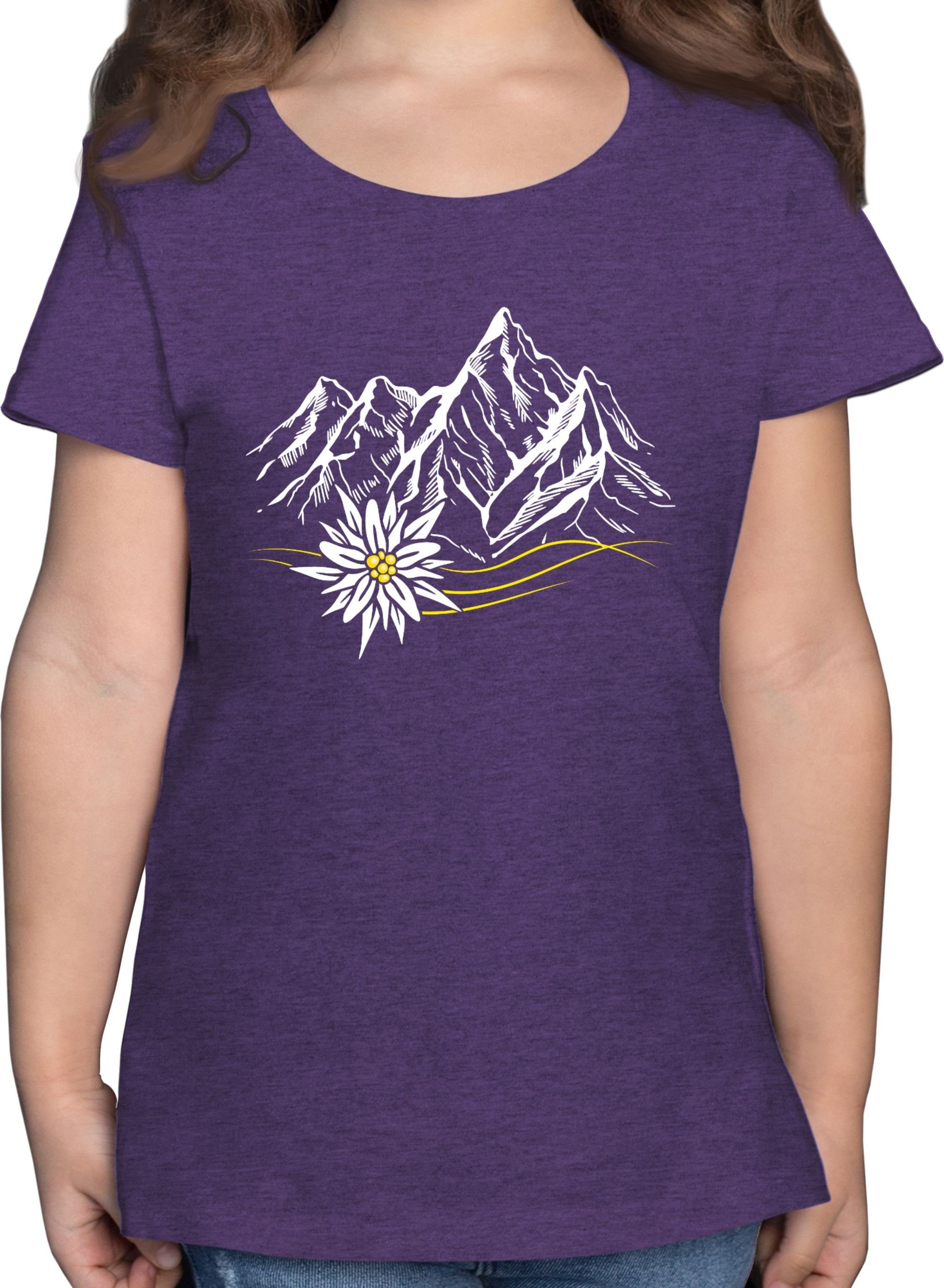 T-Shirt Edelweiß Berge Wandern Wanderlust Berg ruft Alpen