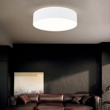 etc-shop LED Deckenleuchte, Leuchtmittel inklusive, Warmweiß, Design Decken Leuchte Wohn Zimmer Beleuchtung Flur Textil