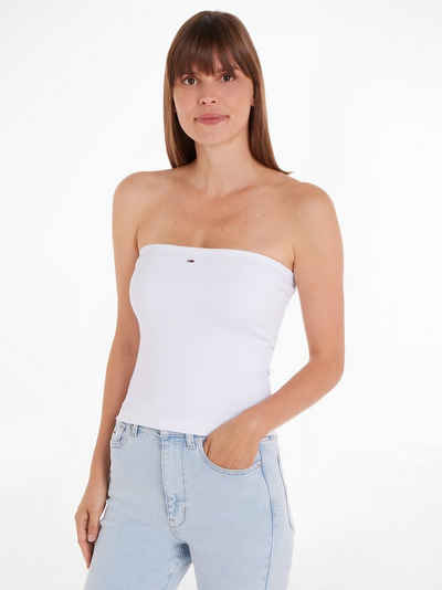 Tommy Jeans Bandeautop TJW SLIM ESSENTIAL TUBE TOP mit Tommy Jeans Logo-Flag