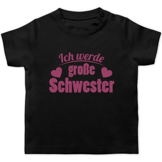 Shirtracer TShirt »Ich werde große Schwester Baby TShirt kurzarm
