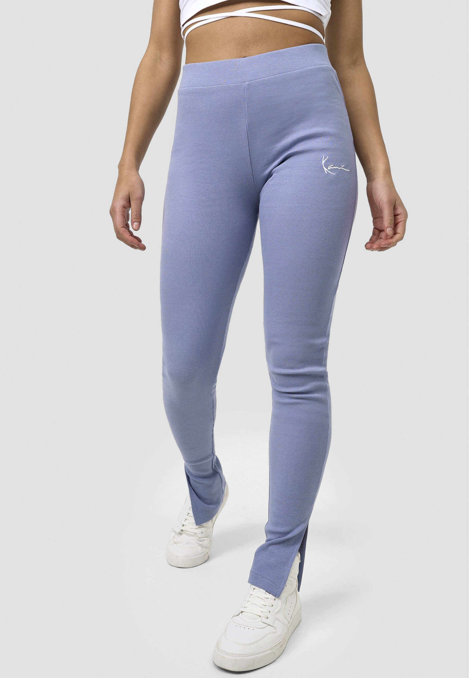 Karl Kani Leggings Karl Kani Damen KW221-023-1 Small Signature Slit Rib Leggings (1-tlg)