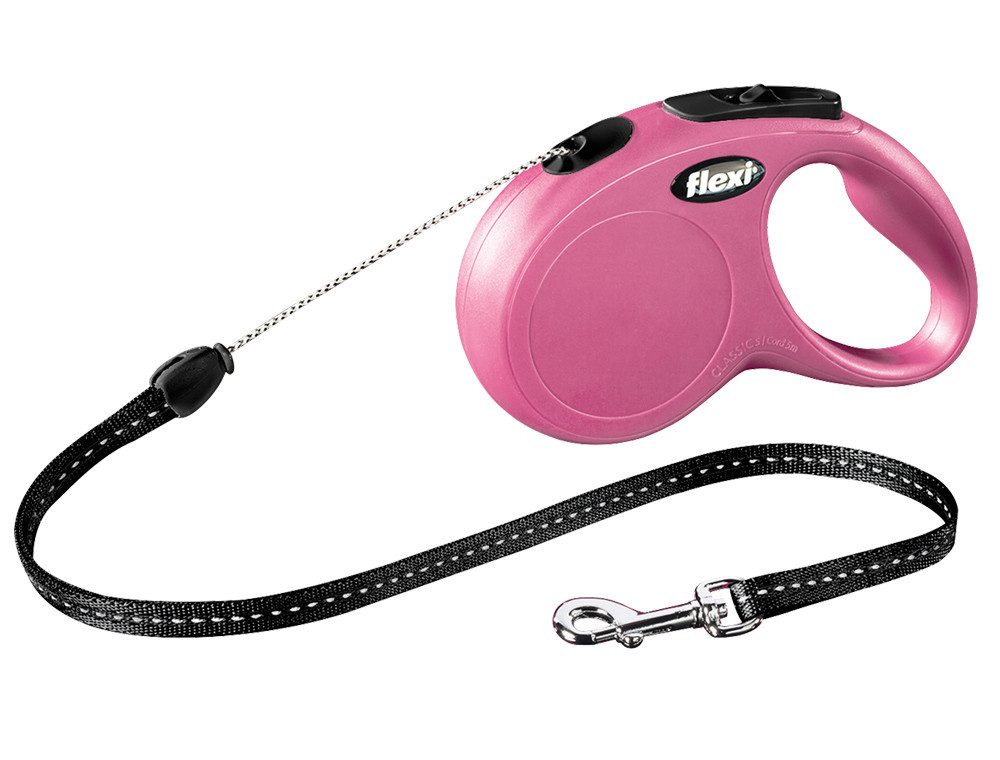 flexi Hundeleinen-Führungsstange Flexi Hundeleine New Classic S pink, Seil