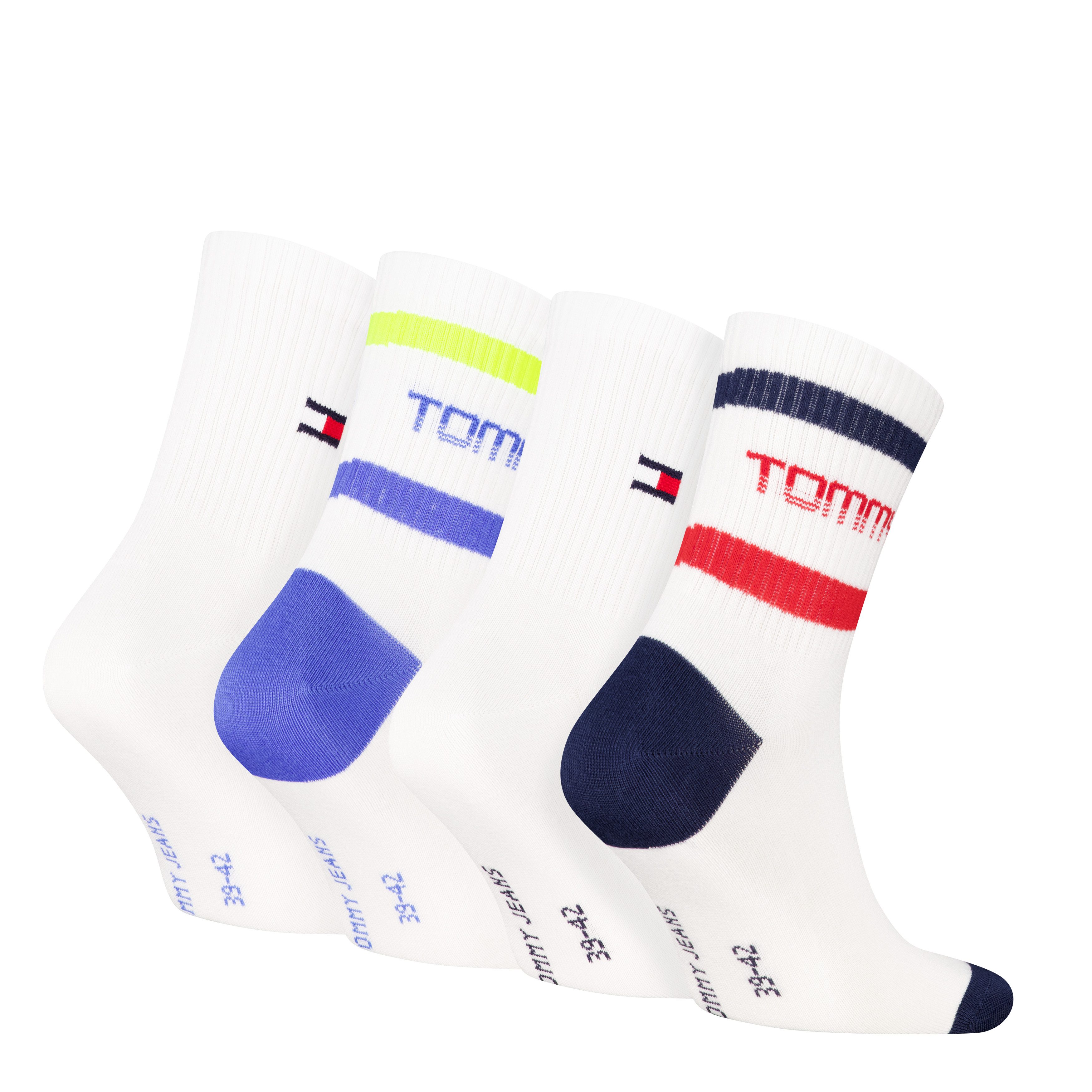 Tommy Hilfiger Kurzsocken TH UNI TJ SHORT SOCK 4P STRIPE ECOM (4 Paar) günstig online kaufen