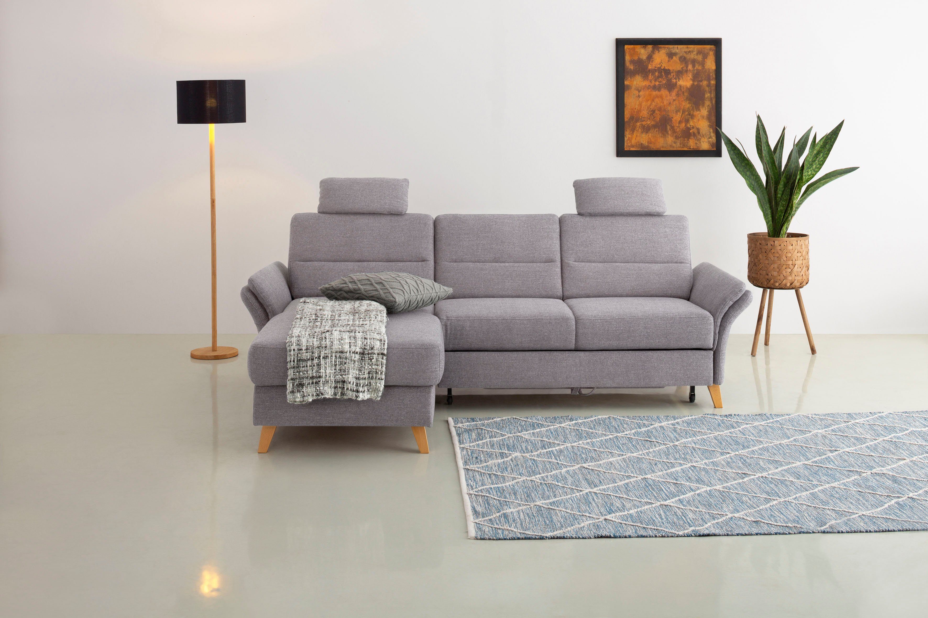 Home affaire Ecksofa Westerland L-Form, Federkern-Polsterung, günstig online kaufen