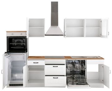HELD MÖBEL Küchenzeile Athen, mit E-Geräten, Breite 280 cm