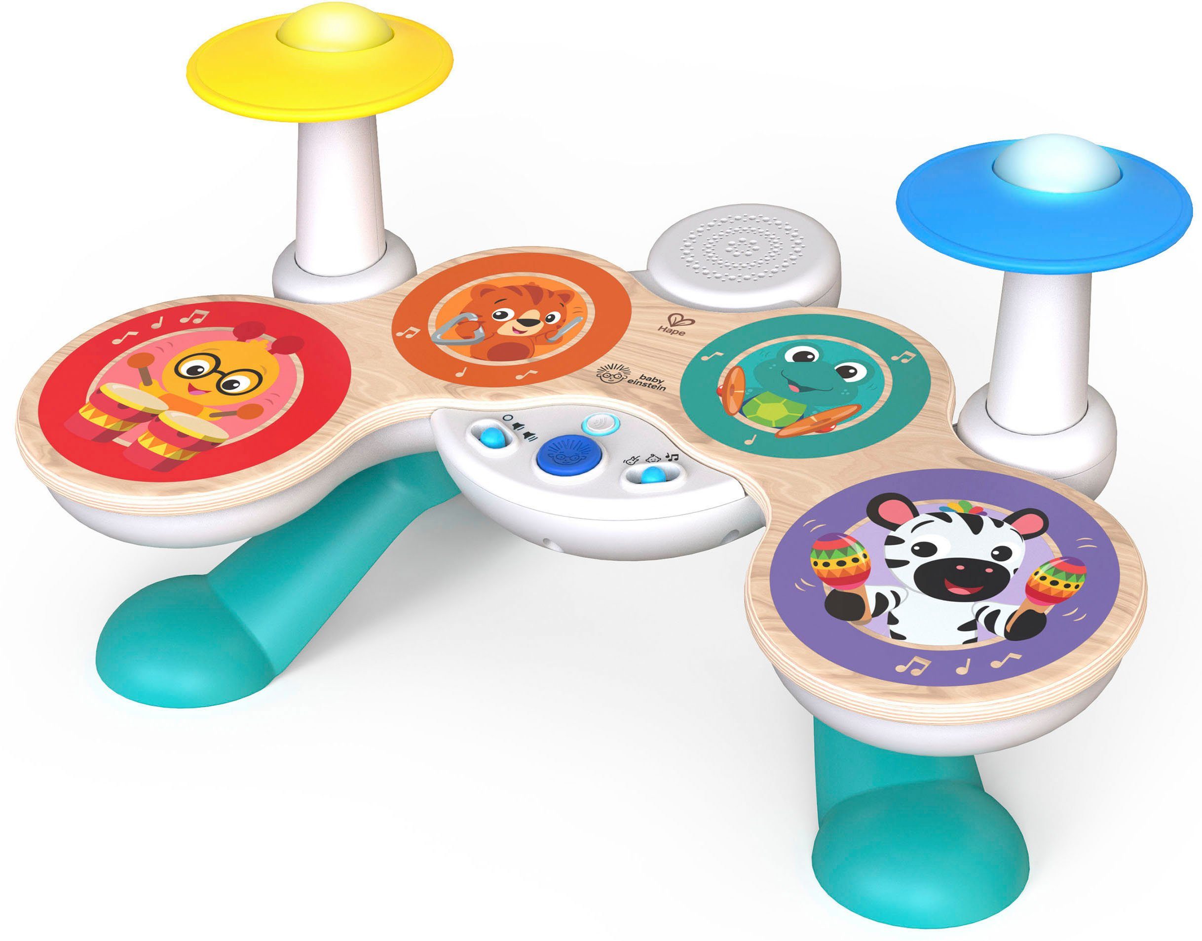 Hape Spielzeug-Musikinstrument Baby Einstein, Together in Tune Drums™, Connected Magic Touch™; FSC®- schützt Wald - weltweit
