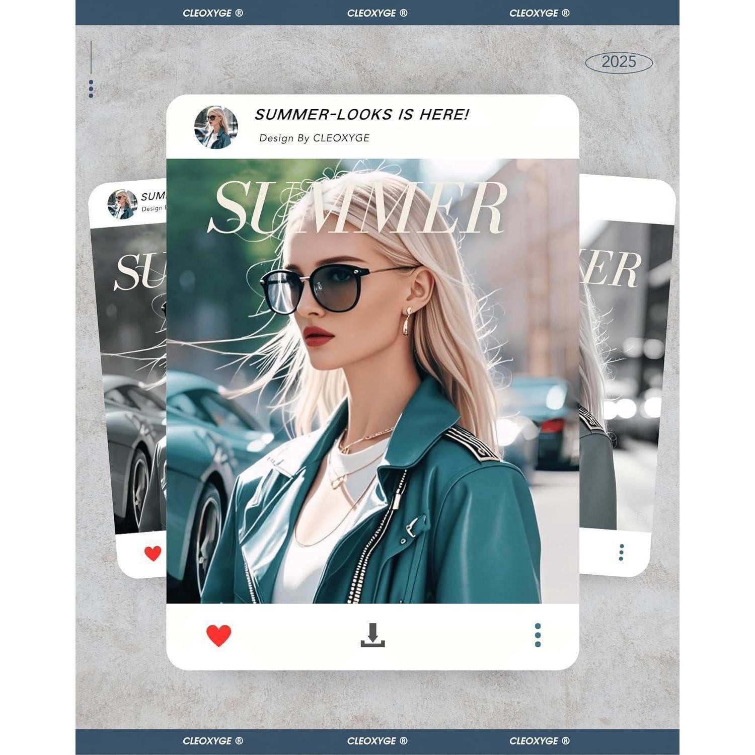 LuxusKollektion Retrosonnenbrille Sonnenbrille polarisierte Damen Pink Lens & Bernstein Rahmen