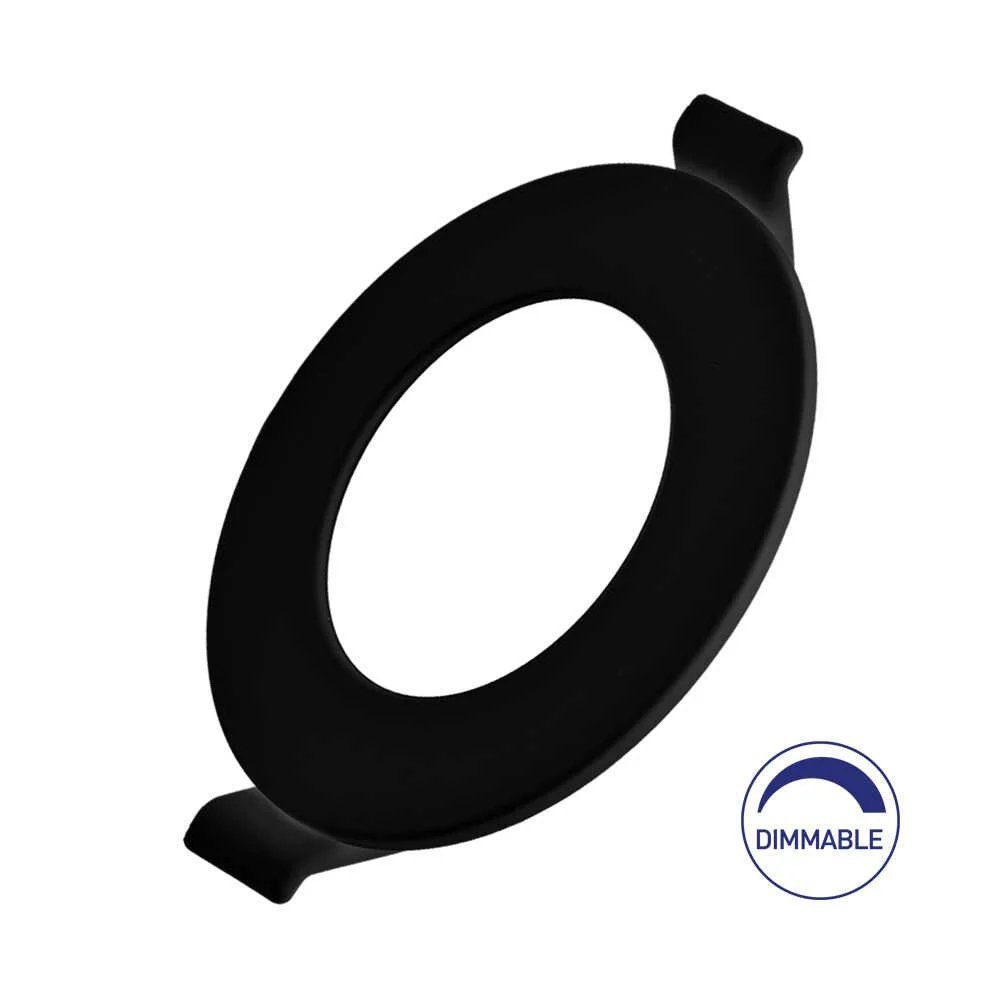 Braytron Einbauleuchte LED Panel Einbauleuchte rund 18/6 Watt, Dimmbar, Ø 20,5/11 cm