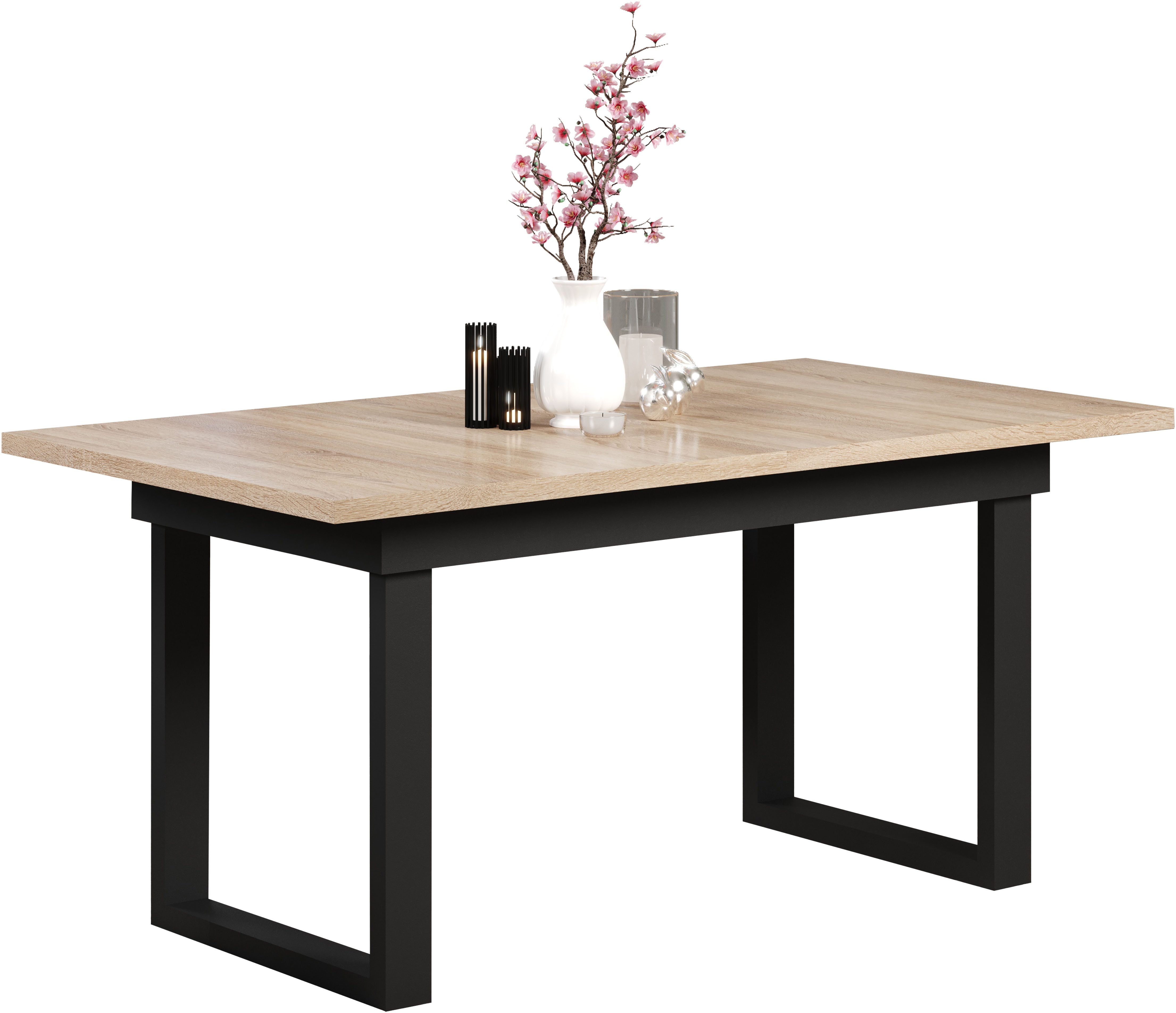 INOSIGN Esstisch Valencia, Synchroauszug, Metallkufen, ausziehbar günstig online kaufen