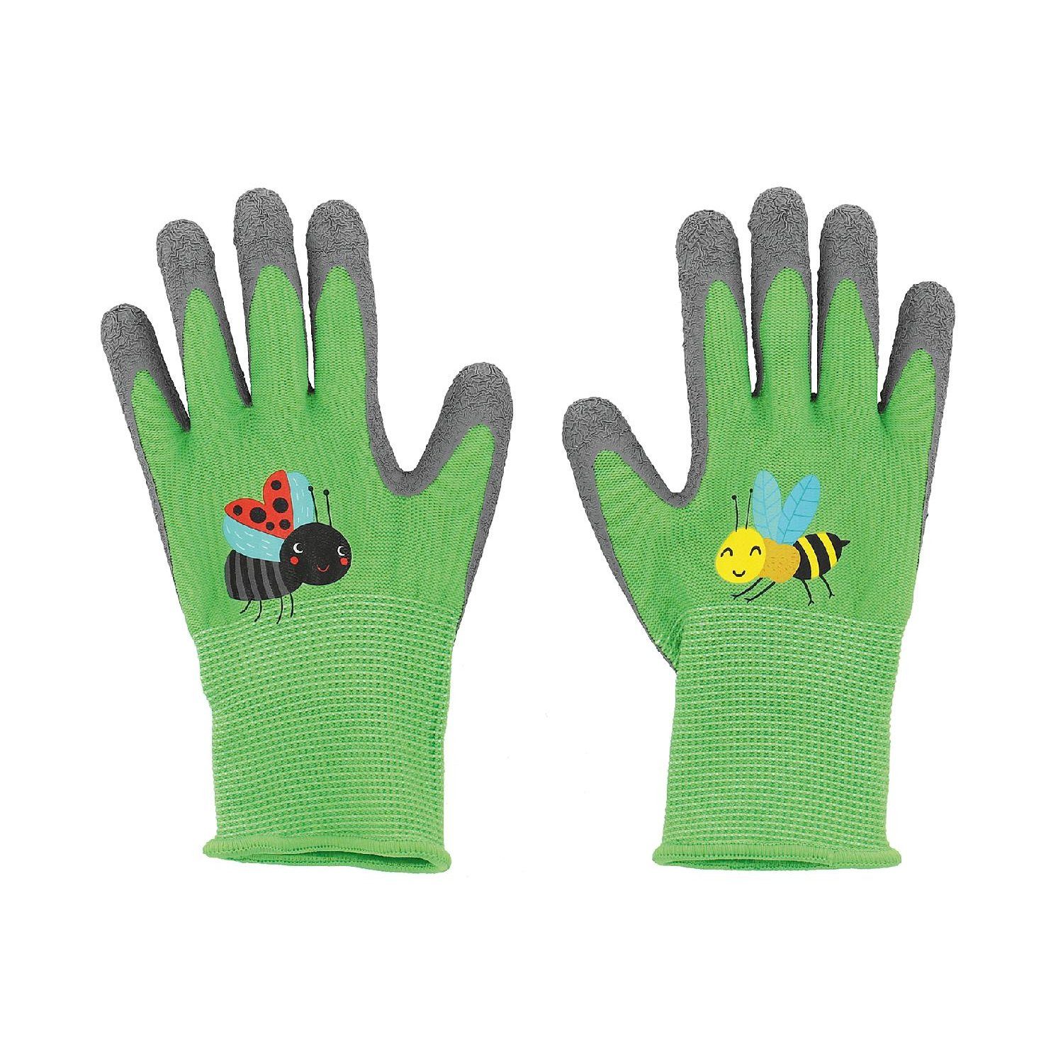 esschert design Gartenhandschuhe Gartenhandschuhe Insekten für Kinder 1 Paar