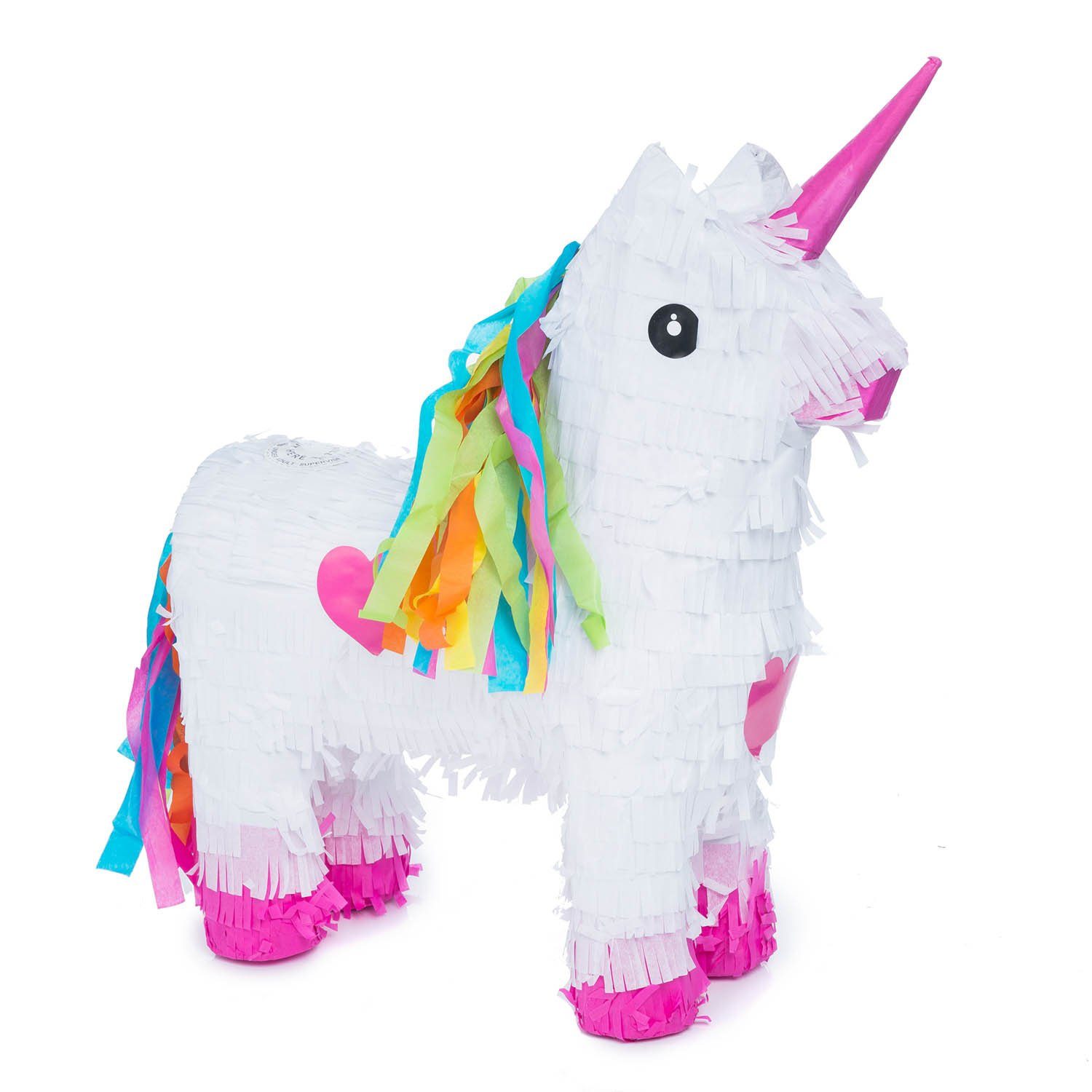 Goods+Gadgets Papierdekoration Pinata zum Befüllen, Party-Dekoration zum Befüllen Einhorn