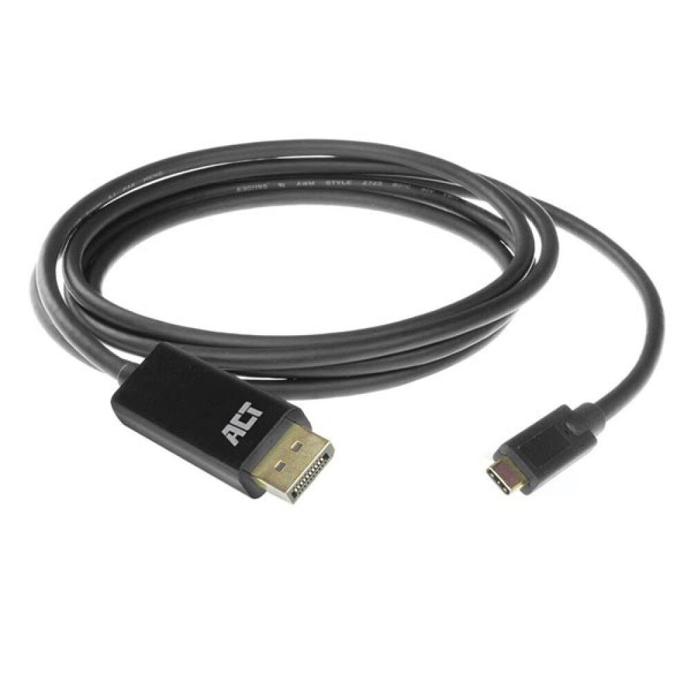 Acti The ACT AC7325 USB-C to DisplayPort Adapter Cable connects your laptop HDD-Festplatte