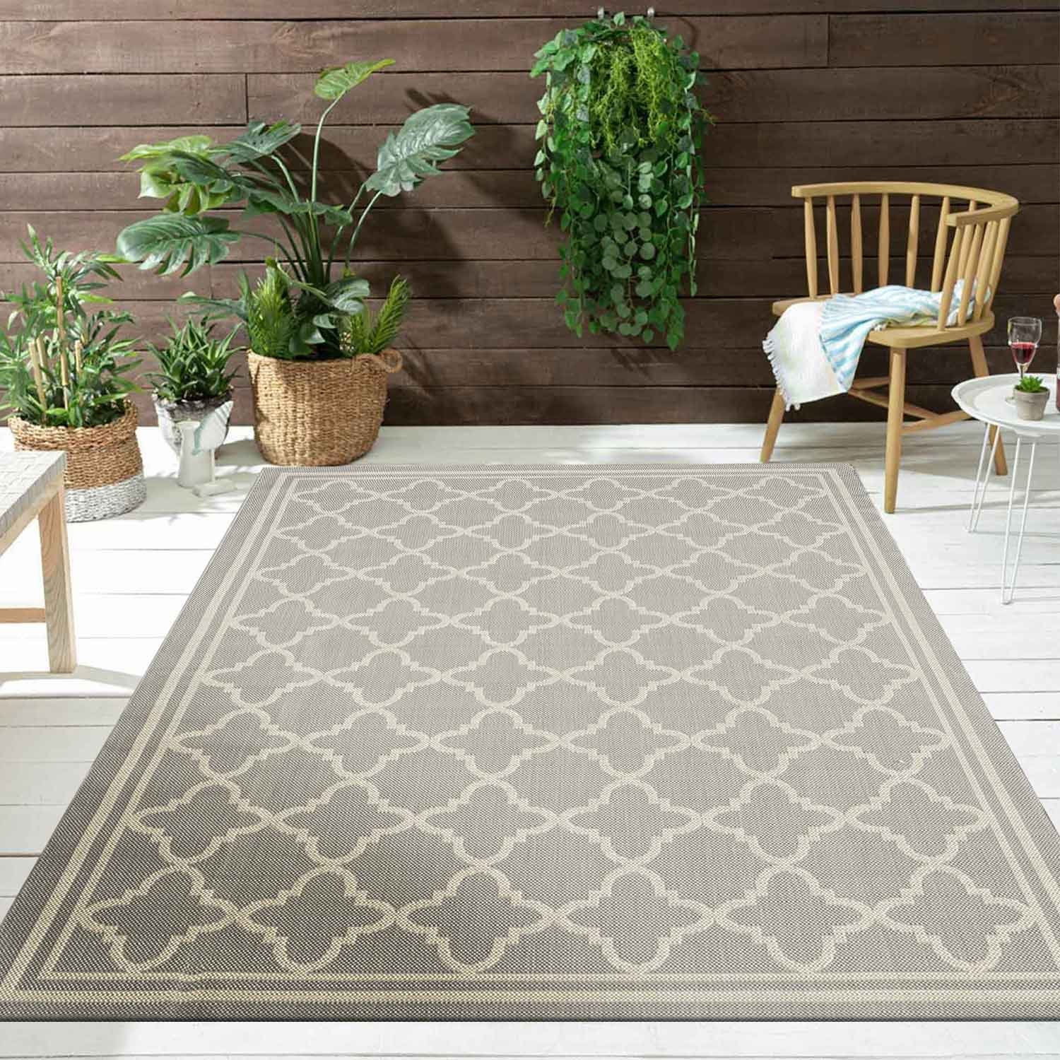 Vimoda Outdoorteppich Teppich Balkon Läufer Terrase, günstig online kaufen