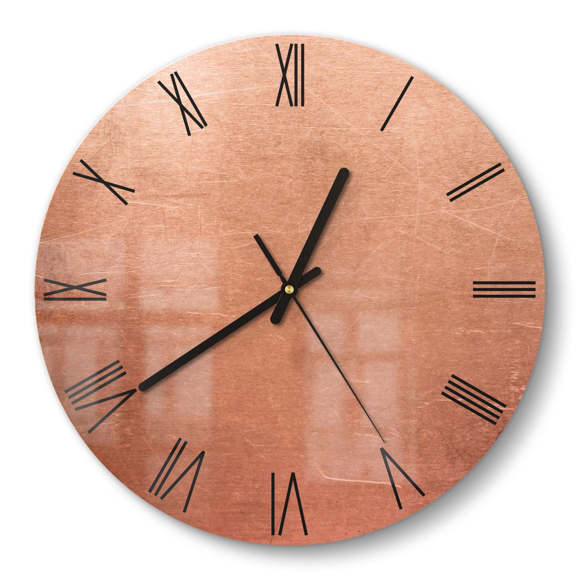 DEQORI Wanduhr 'Kupferplatte mit Kratzern' (Glas günstig online kaufen