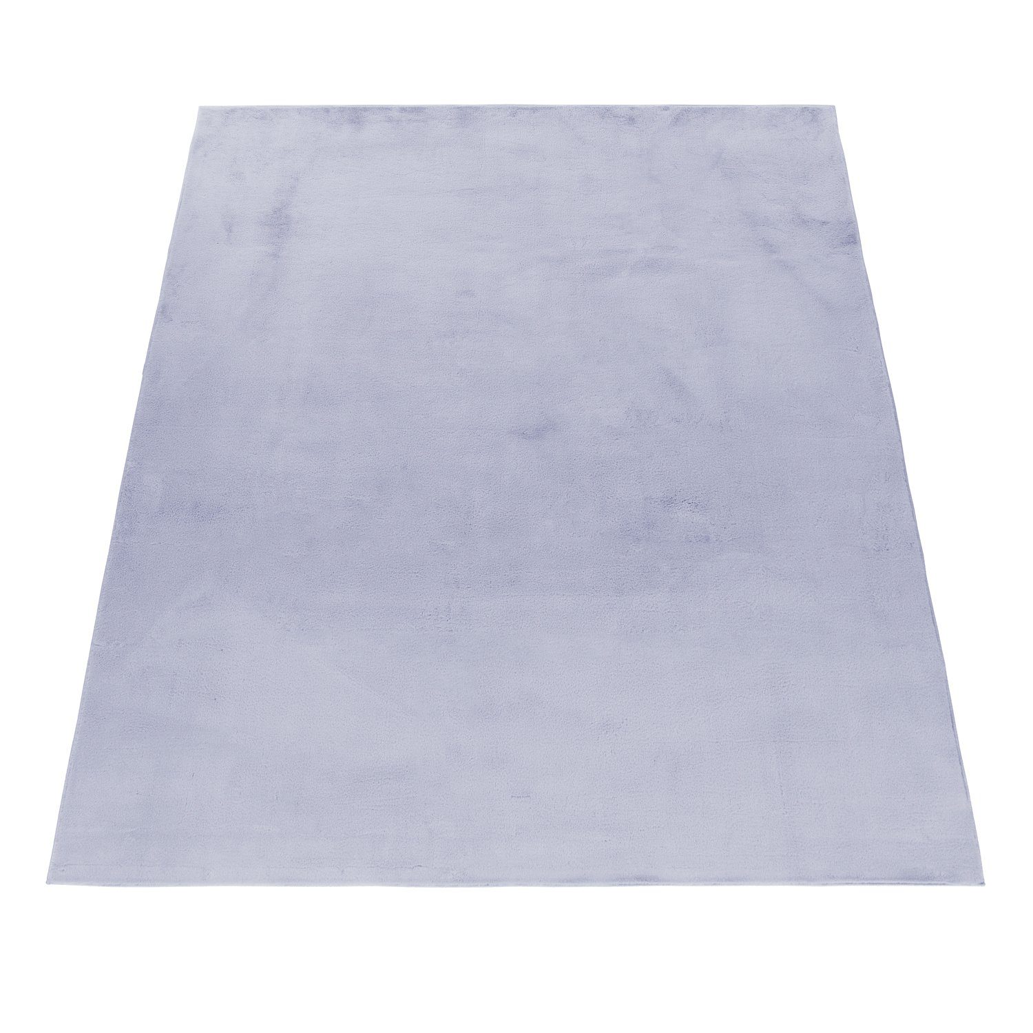 Teppium, - Einfarbig, Läufer, 20 Höhe: Silber mm, Teppich Wohnzimmer Unicolor Teppich