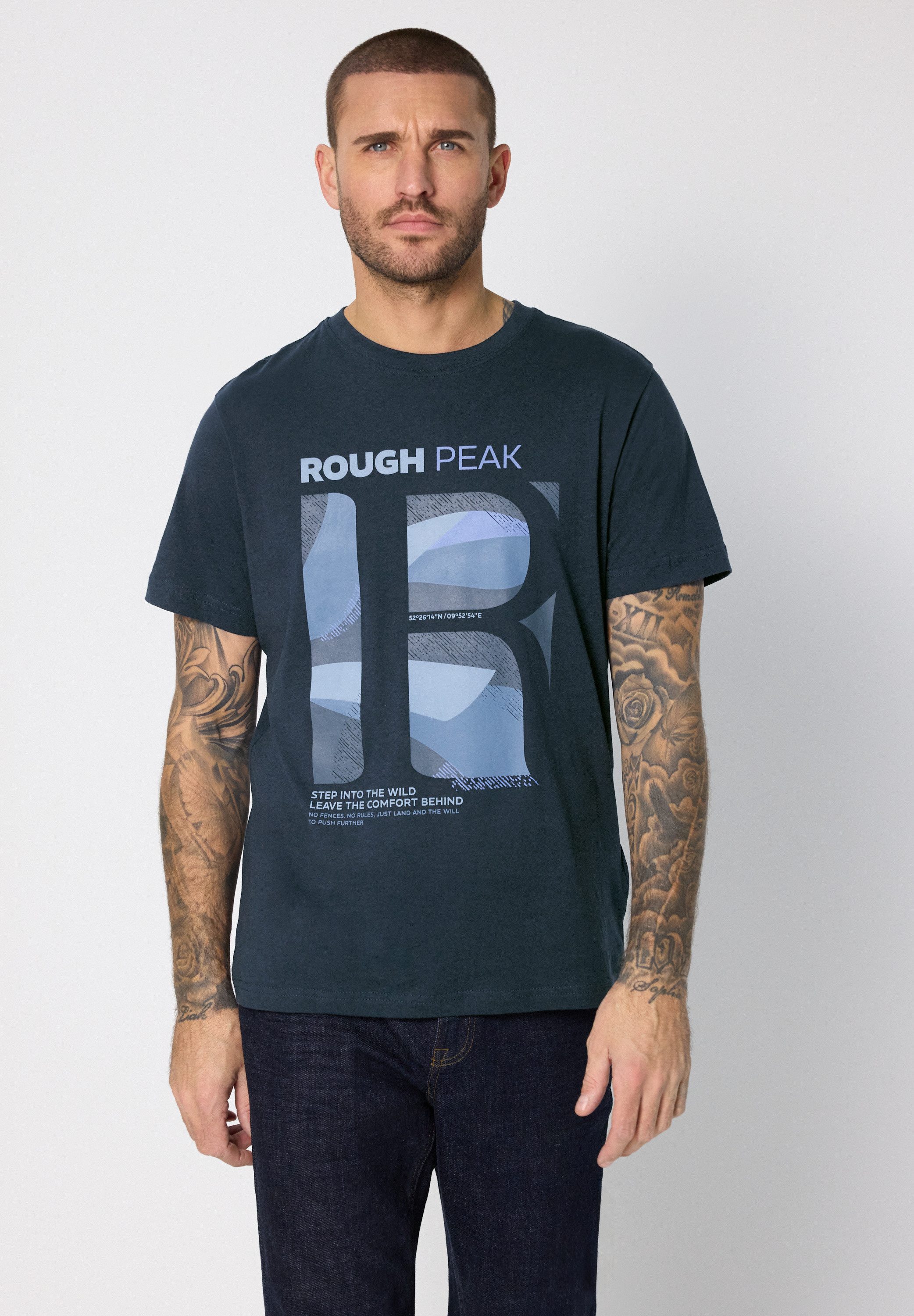 STREET ONE MEN T-Shirt aus reiner Baumwolle