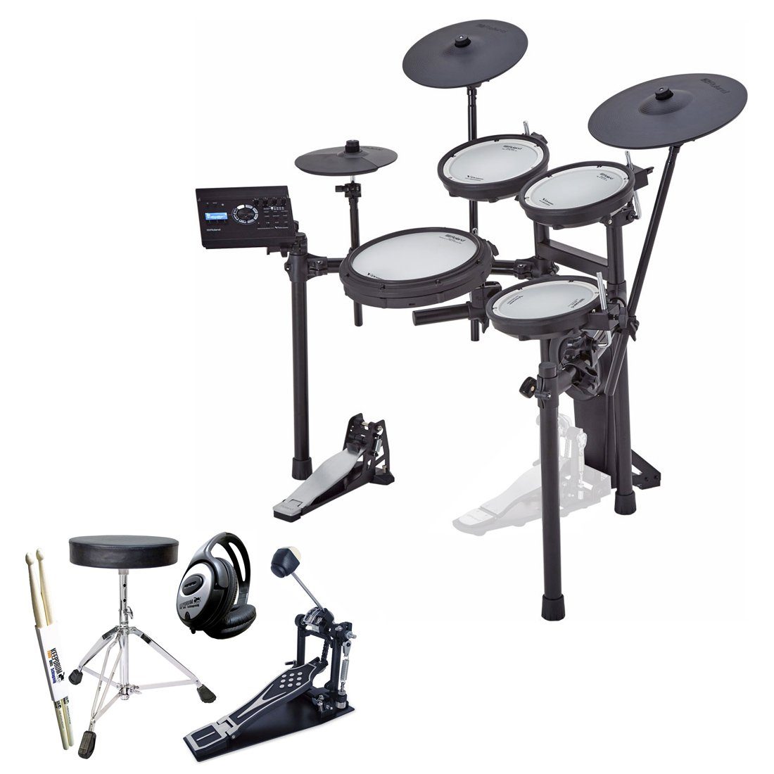 Roland E-Drum TD-17KV2 Elektrisches Schlagzeug mit Zubehör