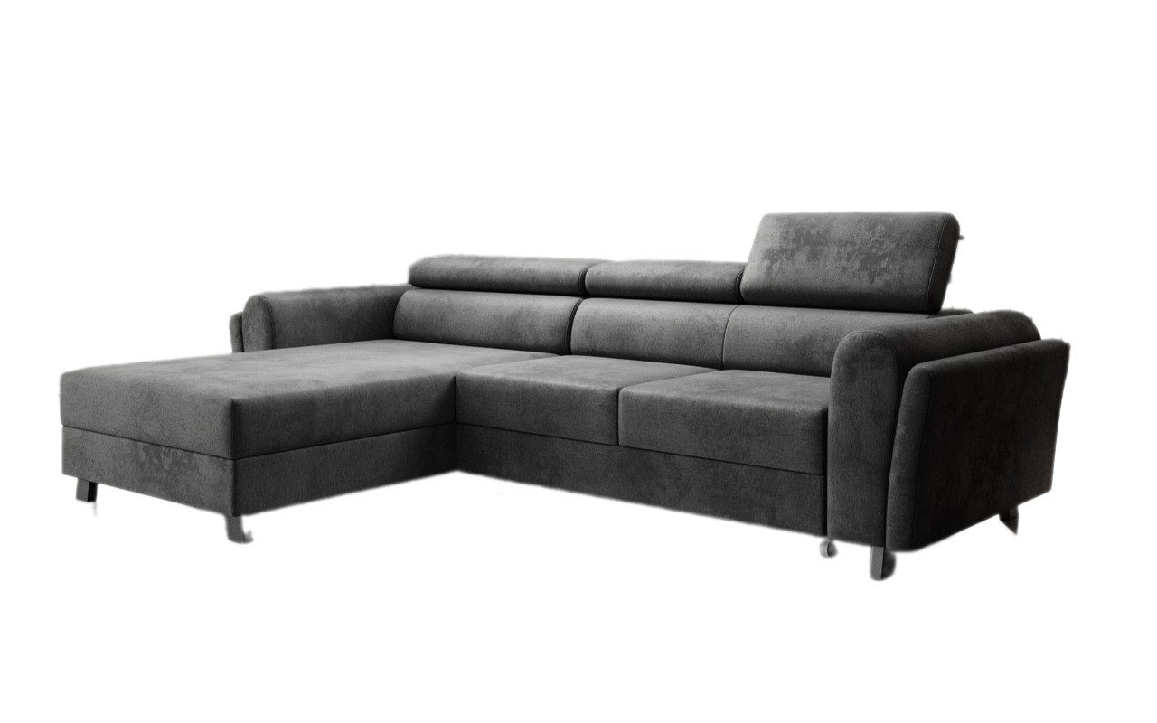 Luxusbetten24 Schlafsofa Designer Sofa Massimo, mit Stauraum und Schlaffunktion