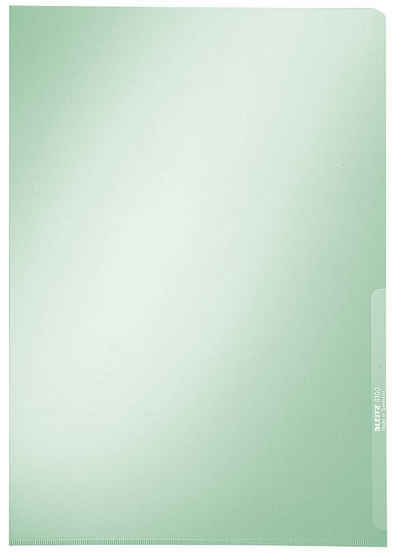 LEITZ LEITZ Sichthülle Premium, A4, PVC, grün, 0,15 mm Batterie