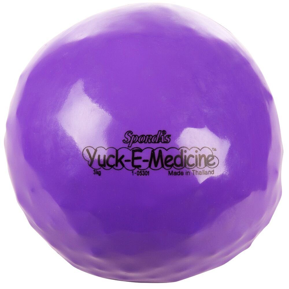 Spordas Medizinball Medizinball Yuck-E-Medicine, Der Medizinball, der sich dem Körper anpasst 3 kg, ø 20 cm, Violett