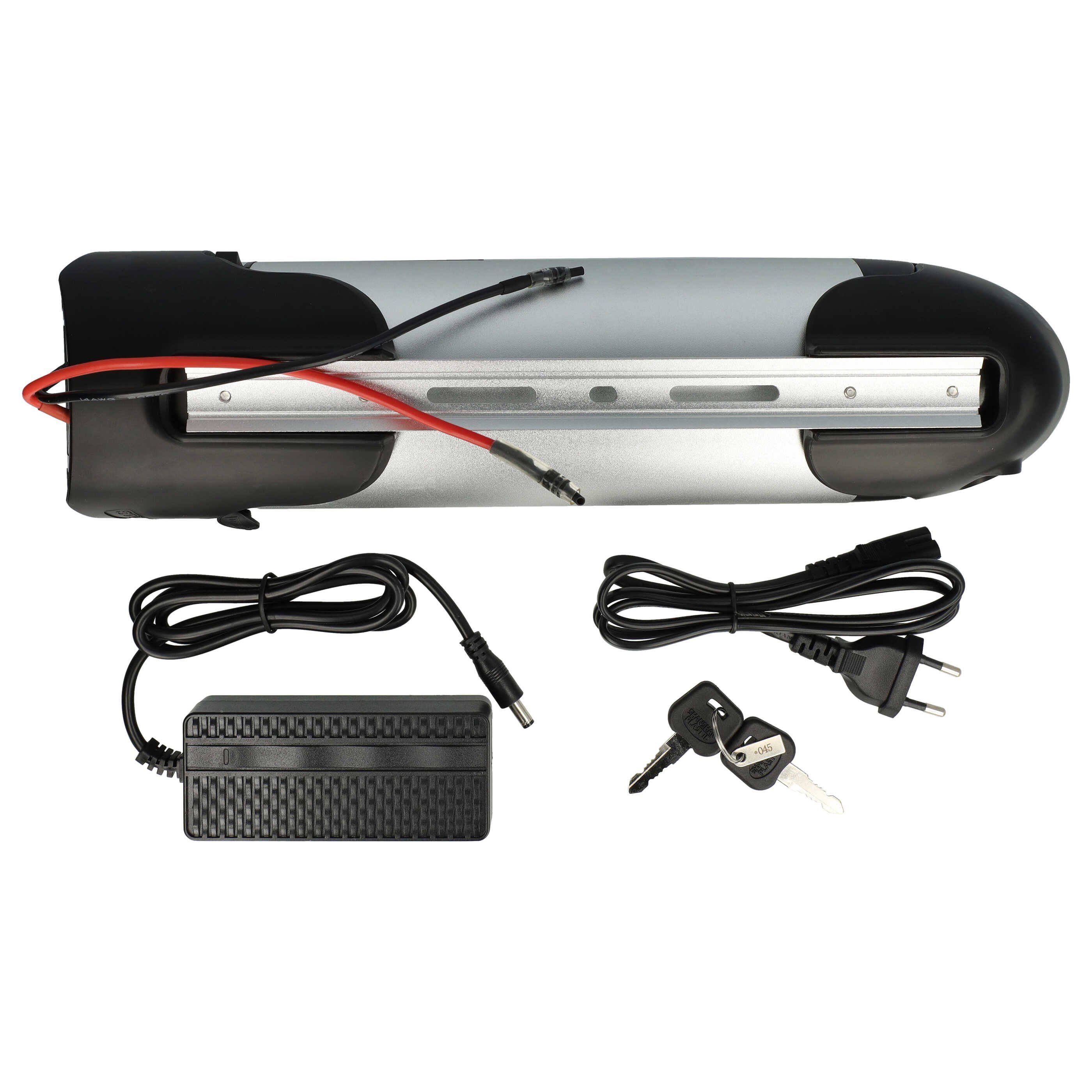 vhbw Akku für Fahrrad / E-Bike (10 Ah, 36 V, Li-Ion, inkl. Ladegerät) E-Bike Akku Akku Li-Ion 10000 mAh (36 V, 1 St), Leistungsfähiger Austausch-Akku für Pedelec, Elektrofahrrad, E-Bike