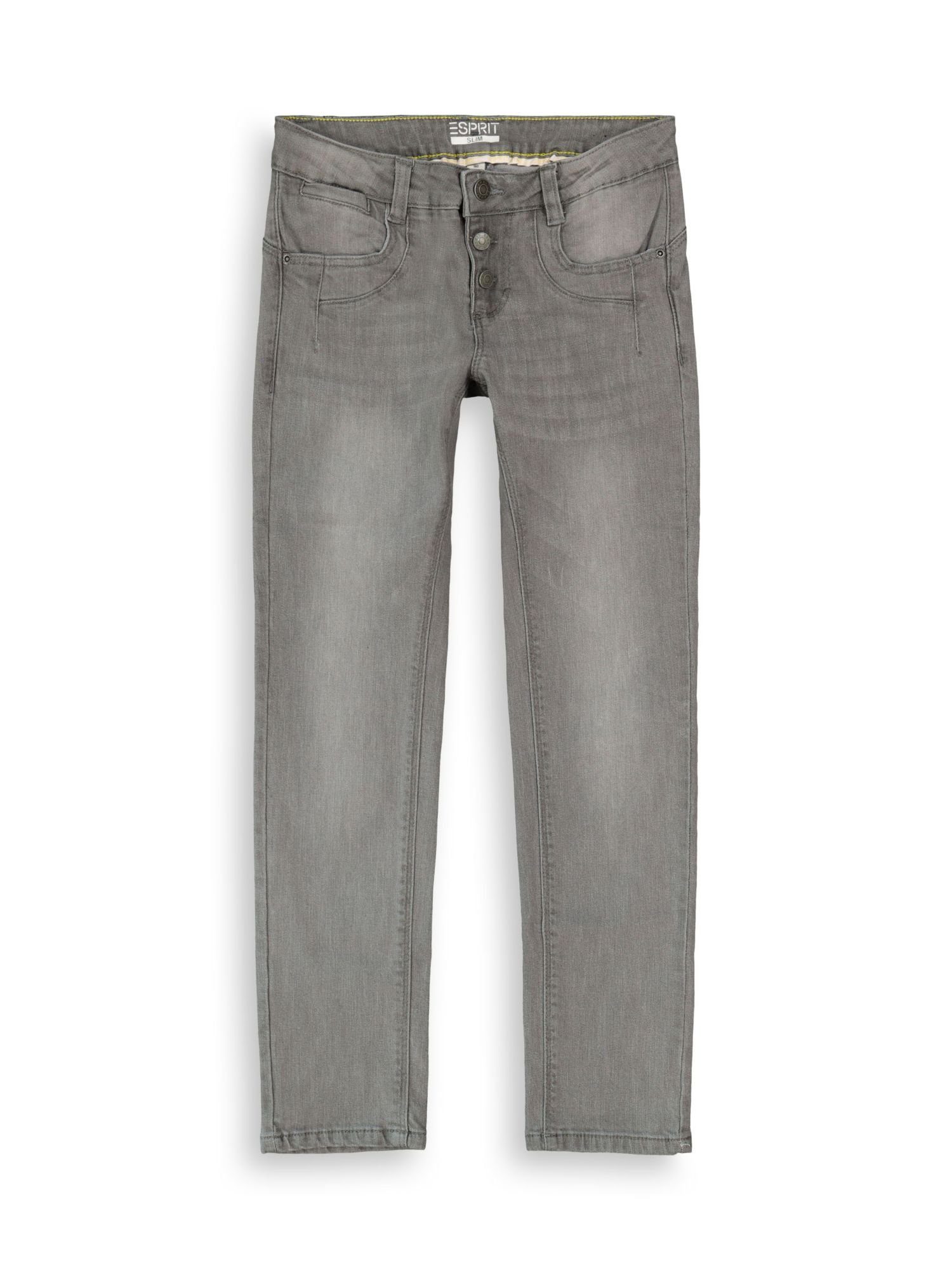Esprit Stretch-Jeans »Stretch-Jeans mit Knopfleiste und Verstellbund«