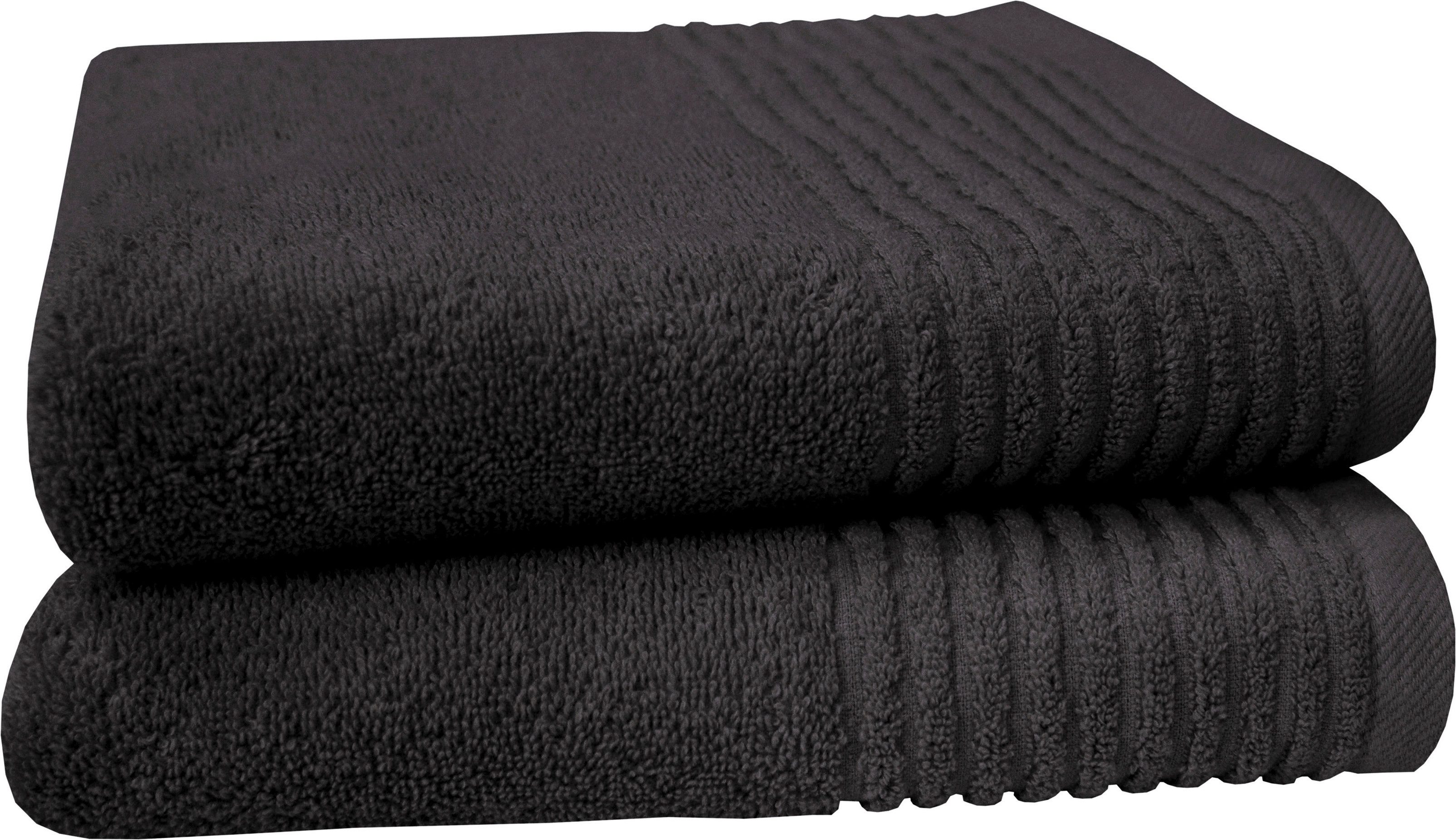 Dyckhoff Handtücher Handtuch-Set BRILLANT 2-tlg., Baumwolle, 50x100 cm, Frottier (Packung, 2-St), Baumwolle