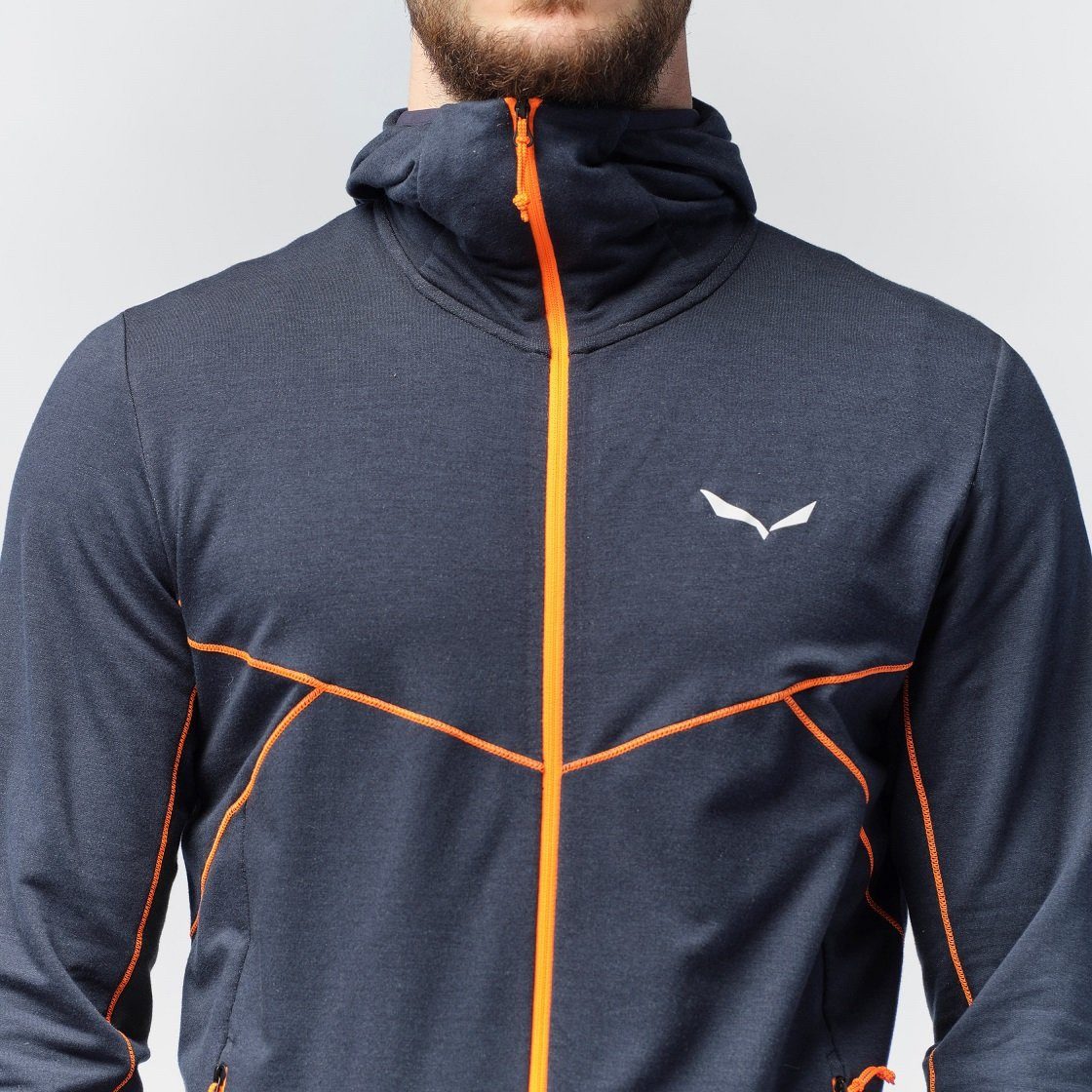 Salewa Fleecejacke Light Micro (Trekking, schnell trocknend, kompakt verstaubar) orange