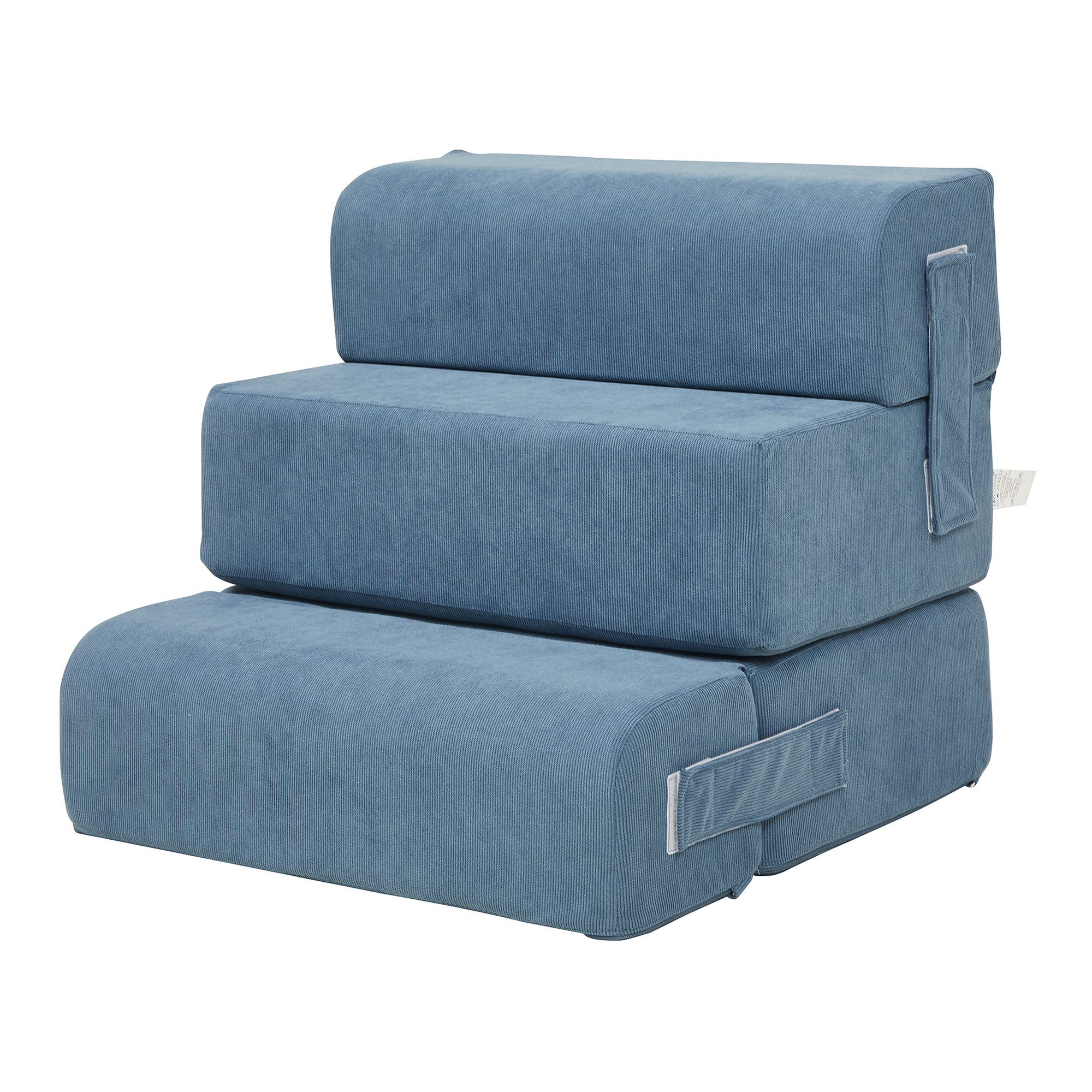 en.casa Haustiertreppe, »Joelerhatra« 4-tlg. 45x50x45 cm Cord Blau günstig online kaufen