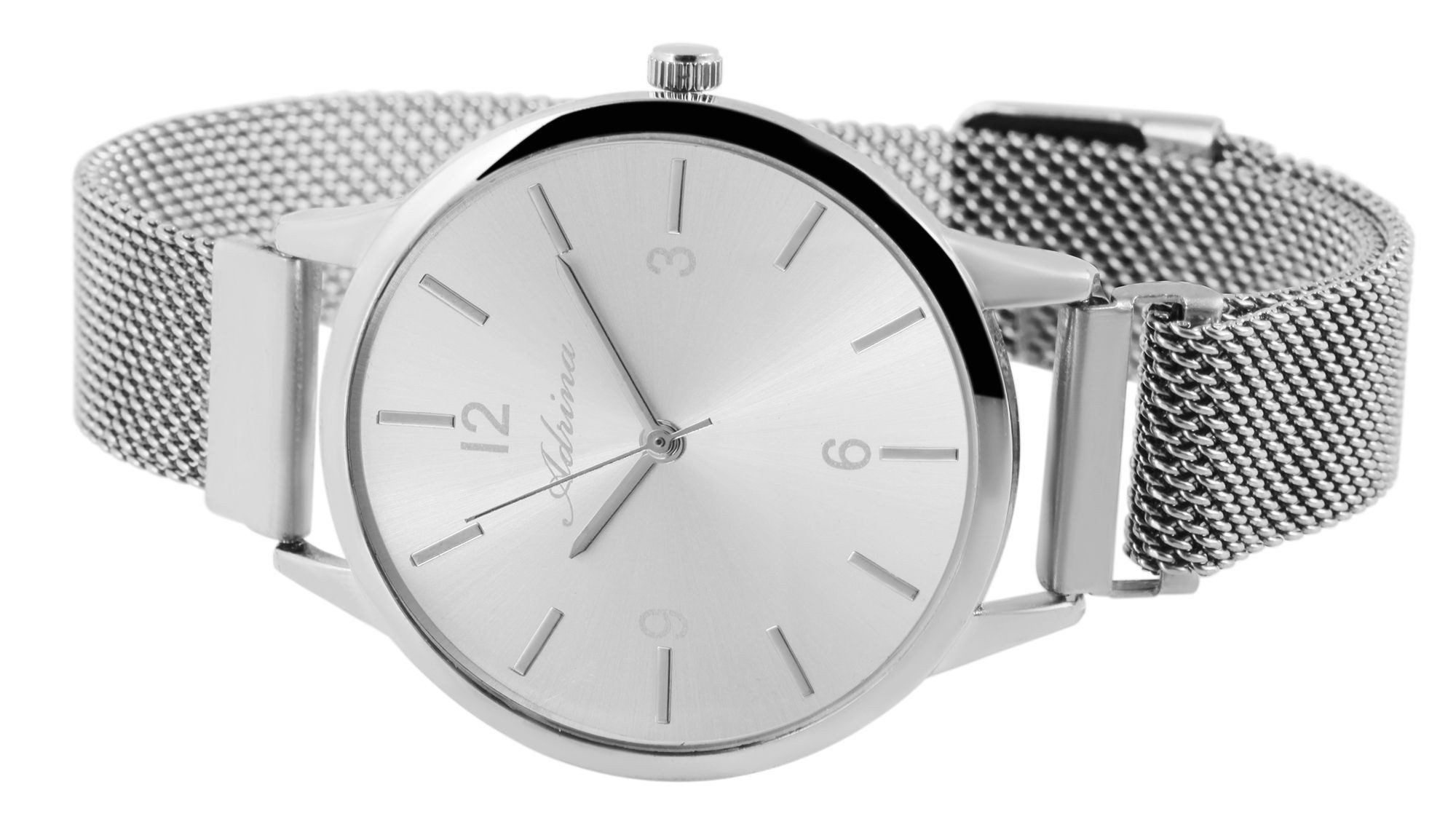 Adrina Quarzuhr AR0036 Adrina Damenuhr mit Edelstahl-Milanesearmband, Damen günstig online kaufen