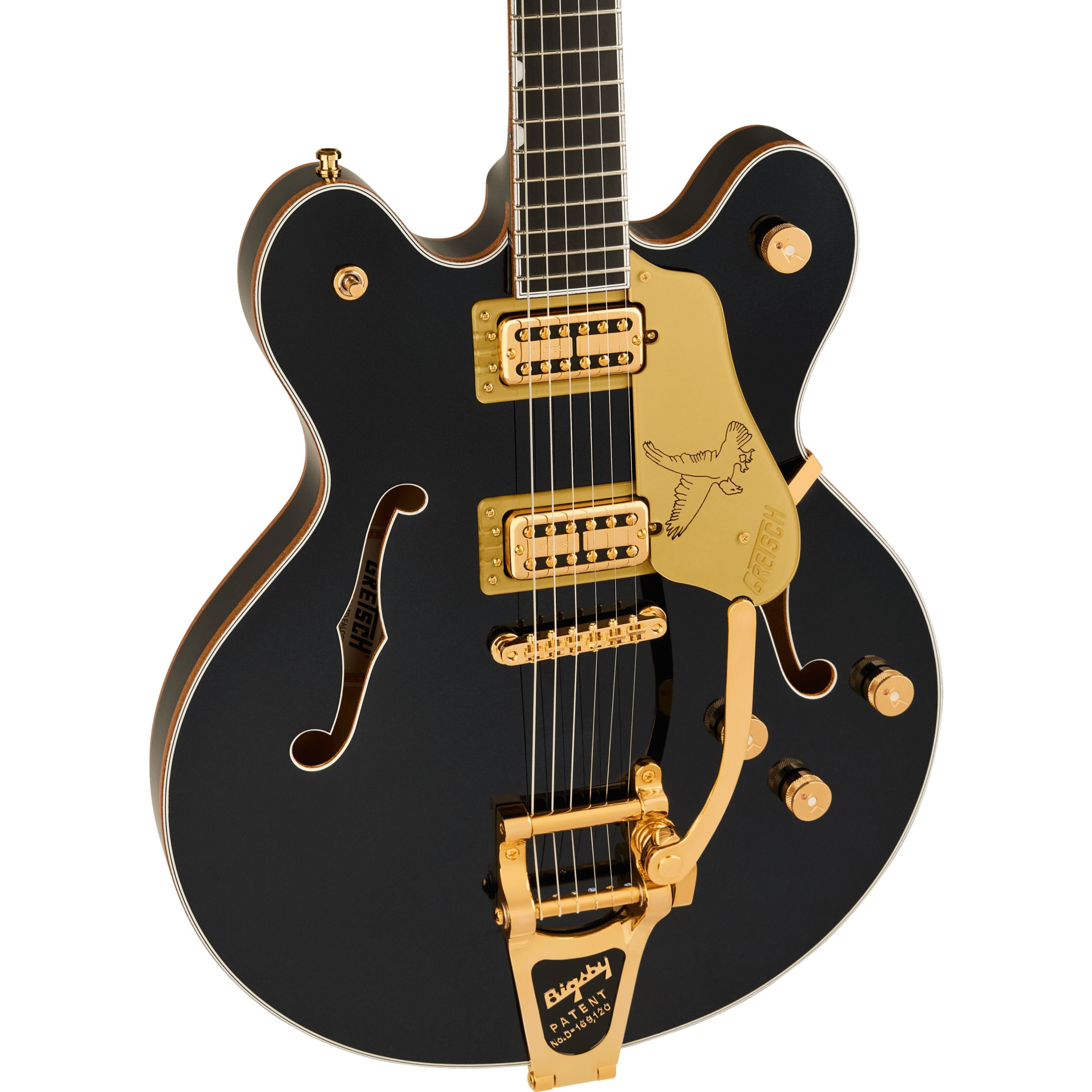 Gretsch Halbakustik-Gitarre, Halb-Akustik Gitarren, Custom-Shop, LTD Falcon Center Block Double-Cut String-Thru Bigsby Midnight