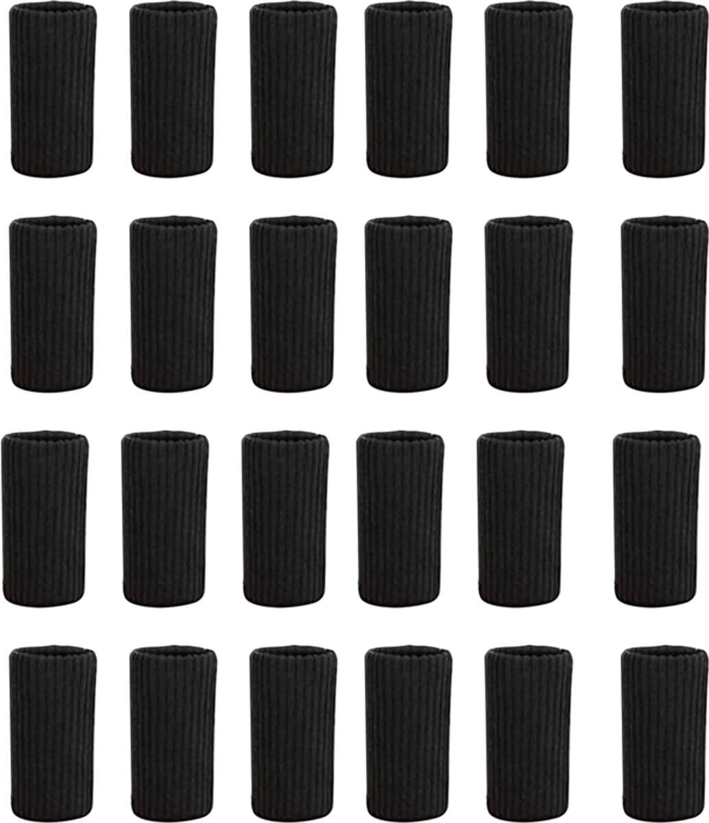 FELIXLEO Stuhlsocke 24 Stuhlsocken Stuhlbeinschoner Elastisch Schwarz Fußbo günstig online kaufen