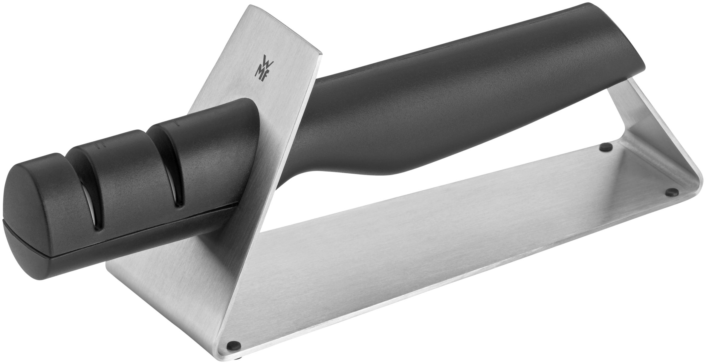 WMF Messerschärfer Gourmet Messerschärfer, 2-stufiges Schärfsystem, Keramikscheiben, rutschfester Stand