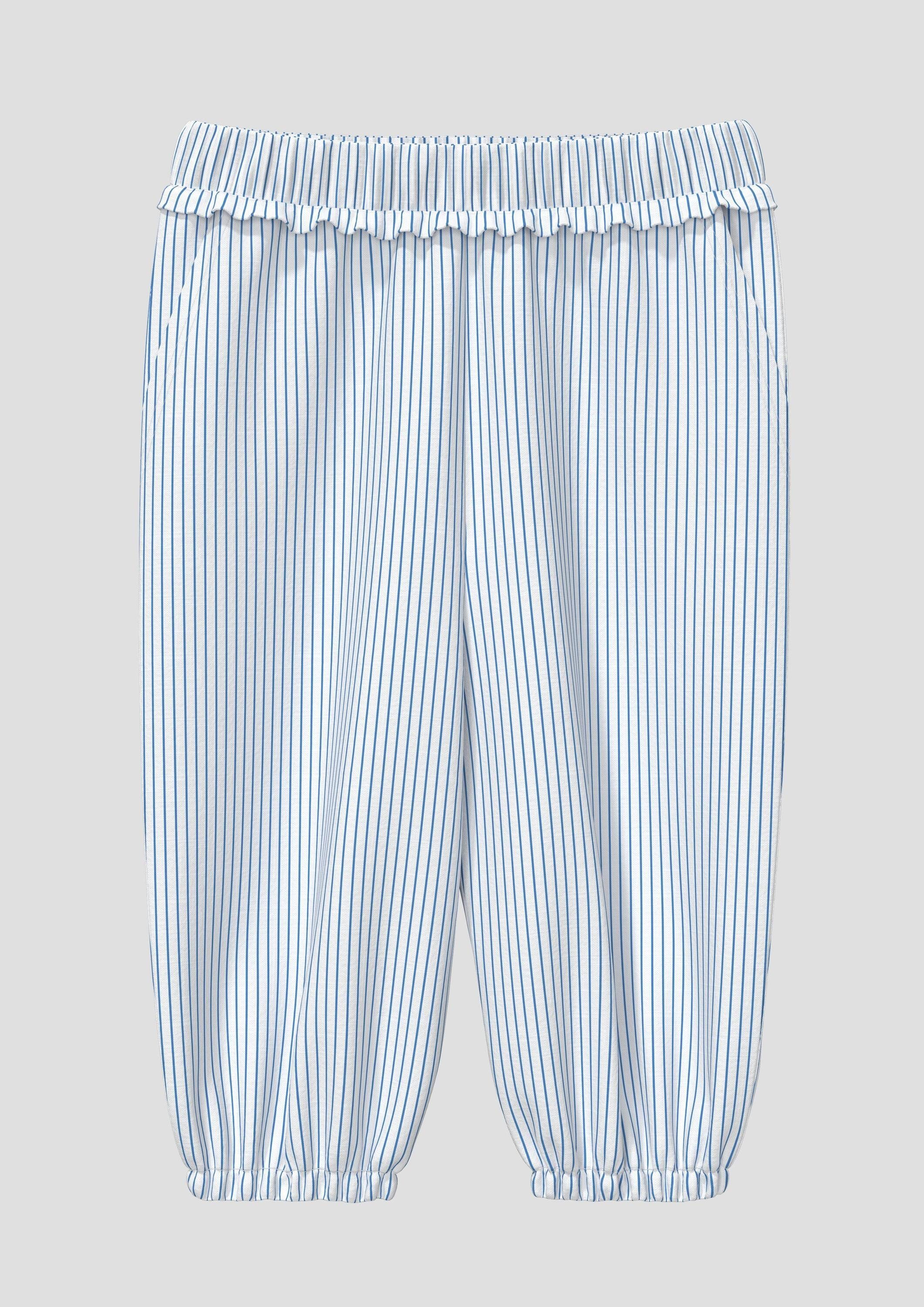 s.Oliver Chinos Hose Loose-Fit-Hose mit Rüschen in Leinenoptik
