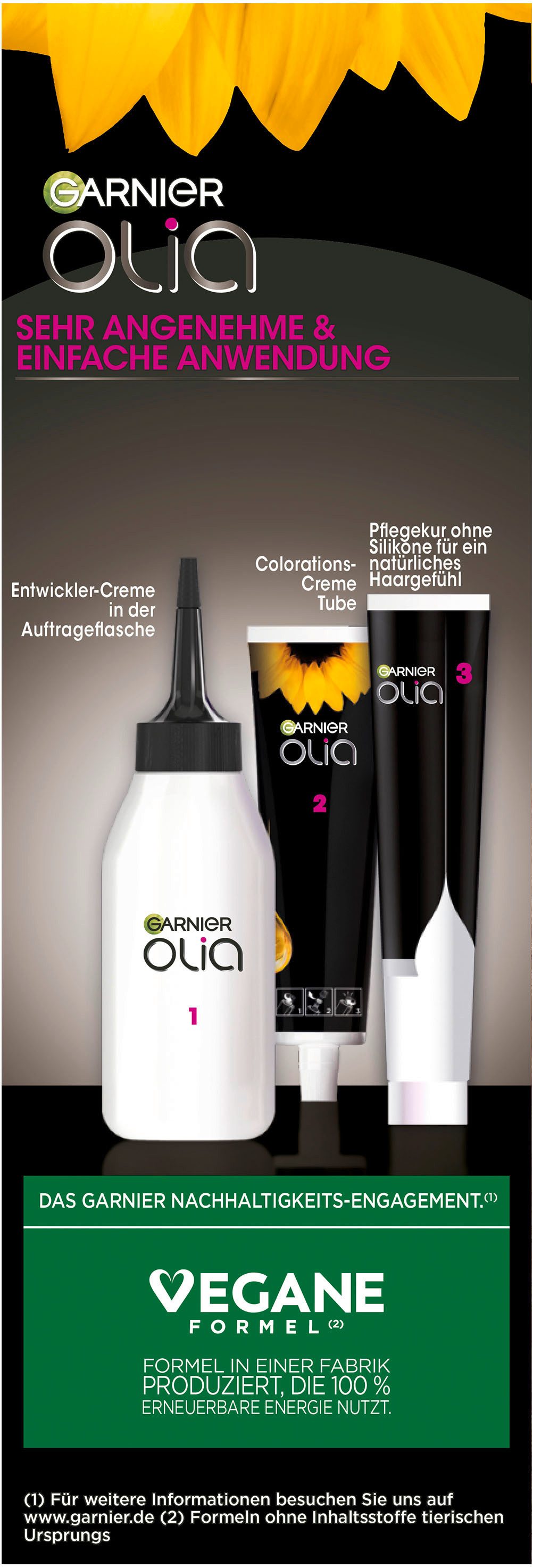 GARNIER Coloration Garnier Olia Glow, Packung, 3-tlg., mit pflegender Formel