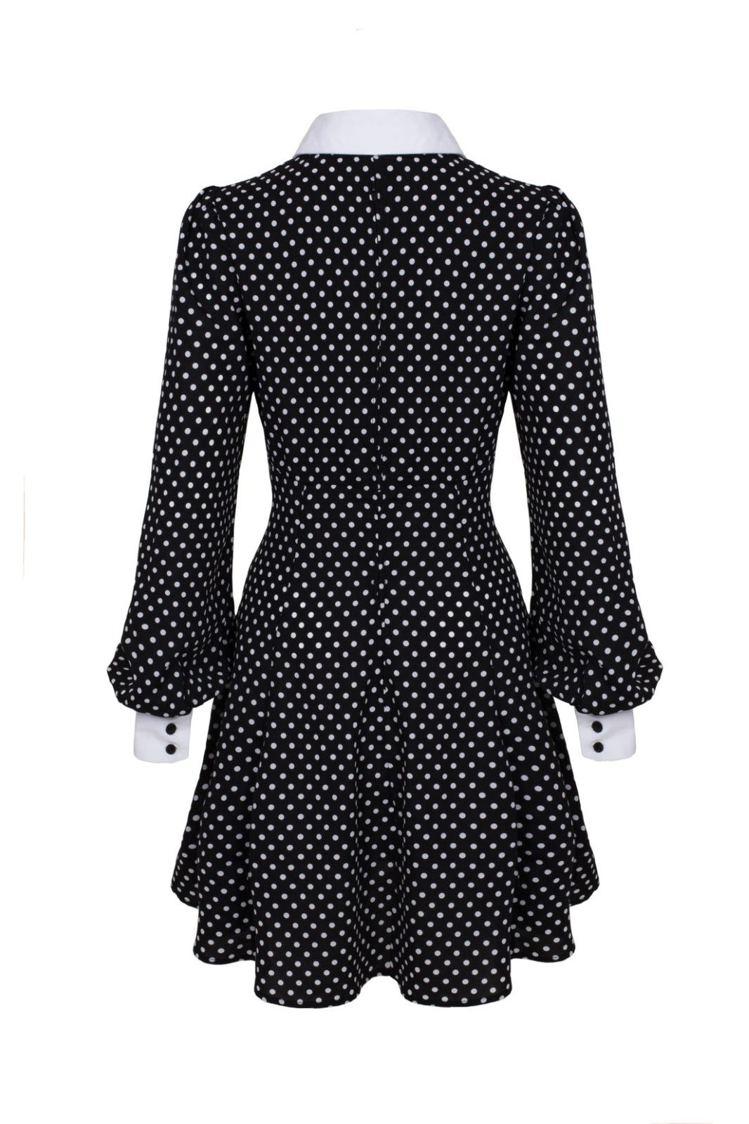 Hell Bunny Trägerkleid Naomi Polka Dot Vintage Retro 50er 60er Bubikragen