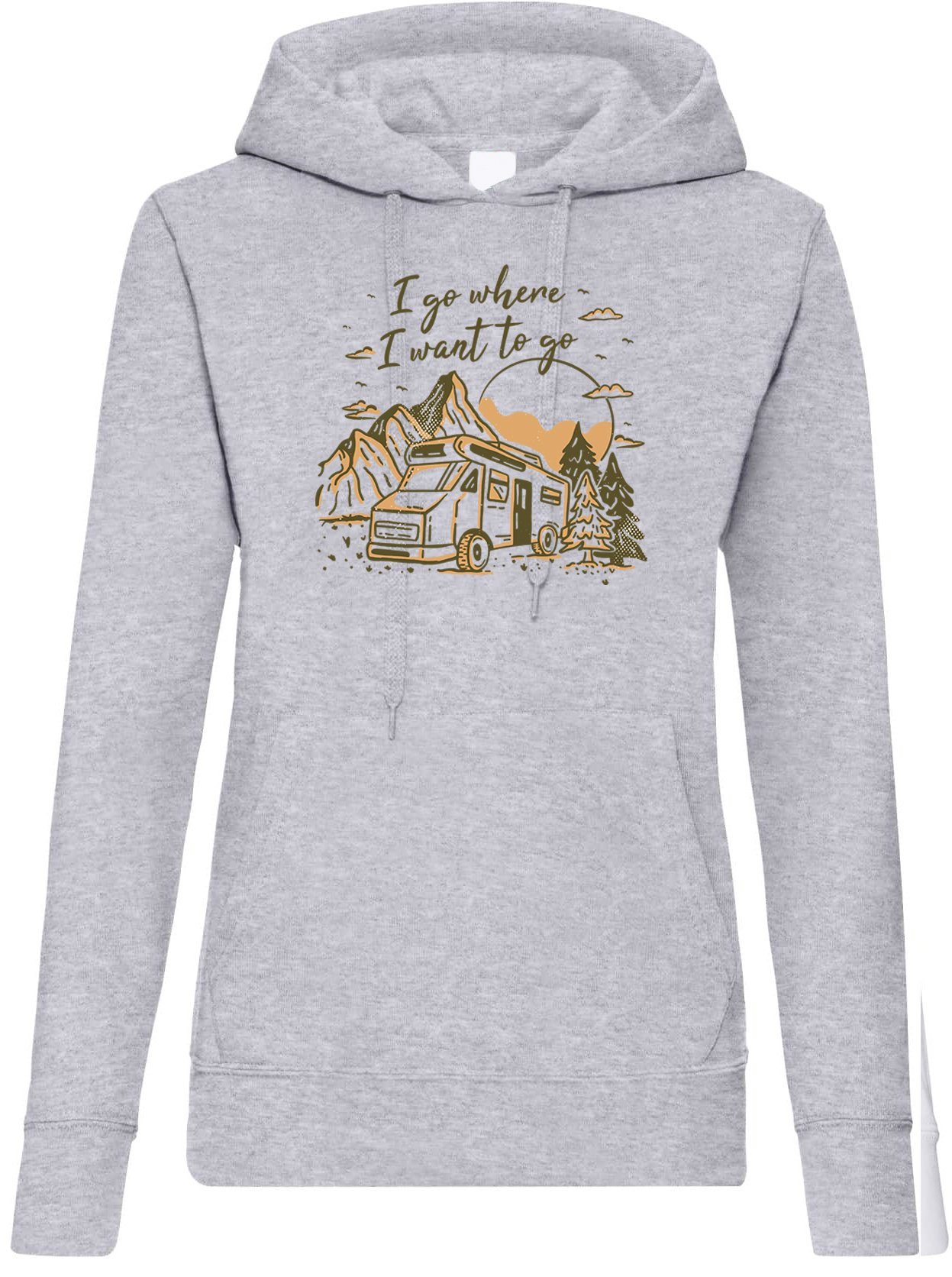 Kapuzenpullover I Go Where I Want Damen Hoodie Pullover