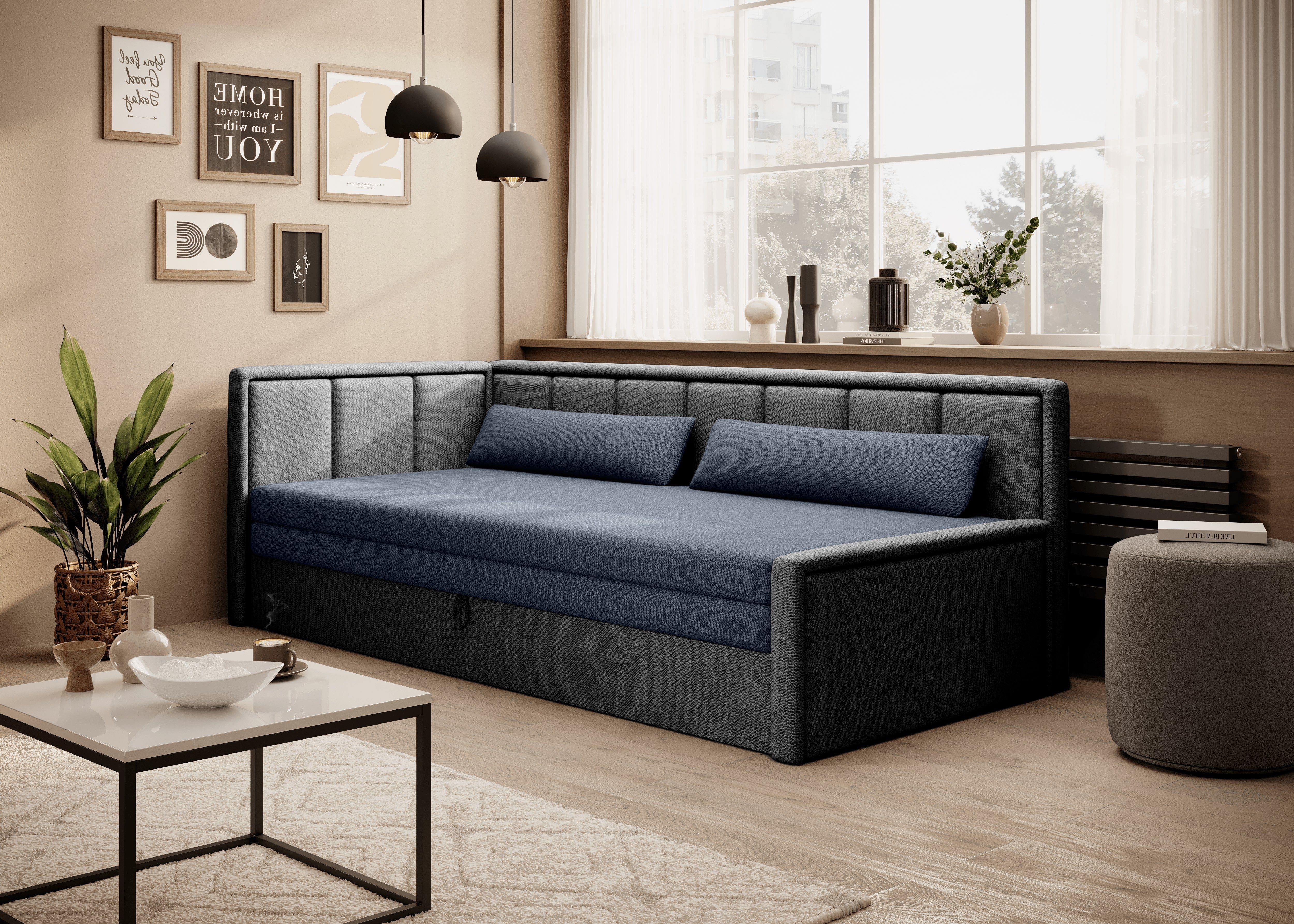 yourhouse24 Sofa Fulgeo Schlafsofa mit Schlaffunktion und Bettkasten günstig online kaufen
