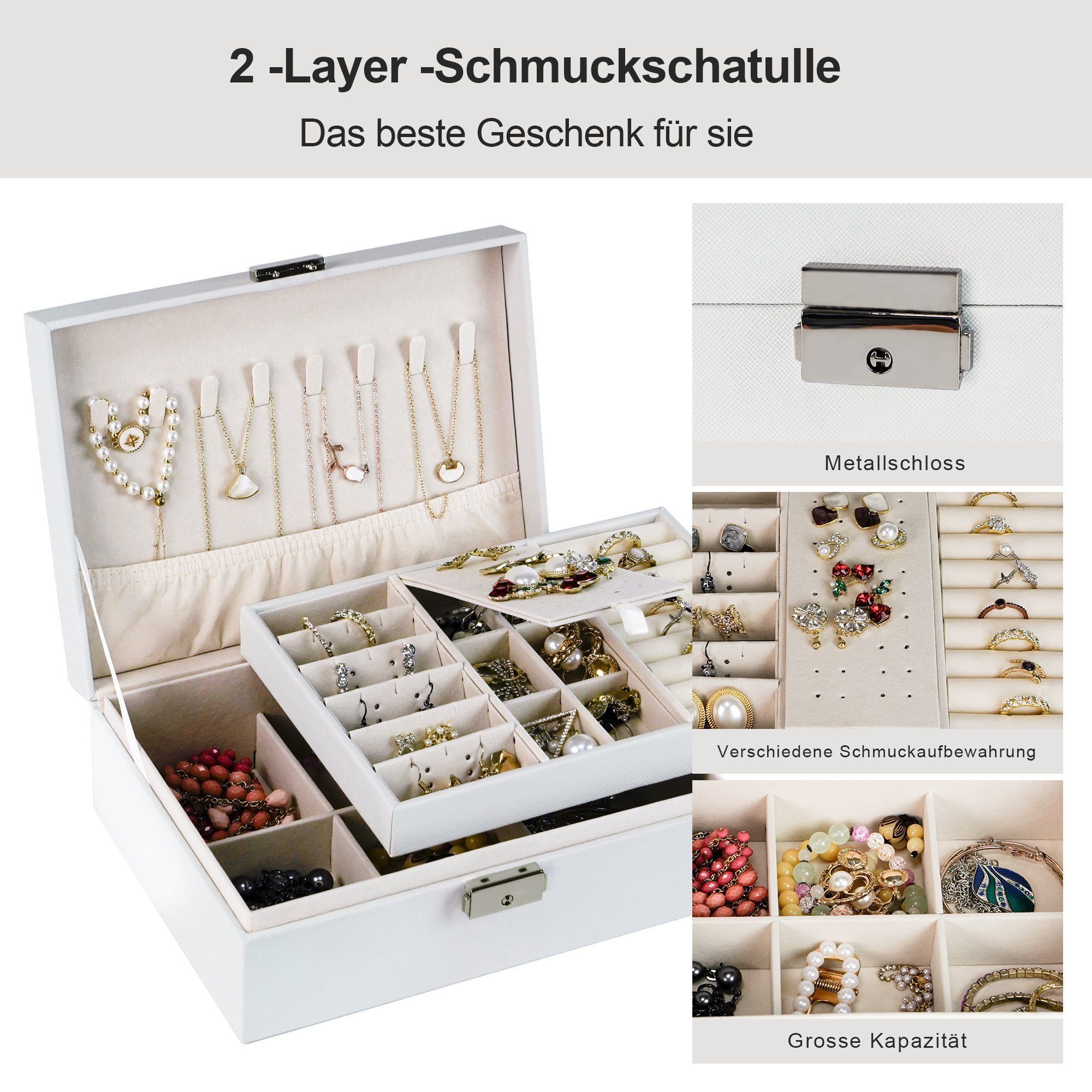 AdelDream Schmuckkasten AdelDream Damen Mädchen Schmuckkästchen – Bild 2 von 5