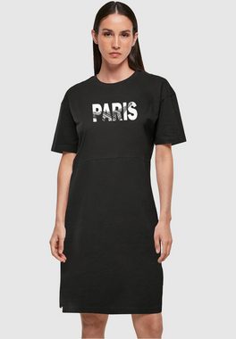 Merchcode Shirtkleid Merchcode Damen Ladies Paris Eiffel Tower Oversized Slit Dress (1-tlg)