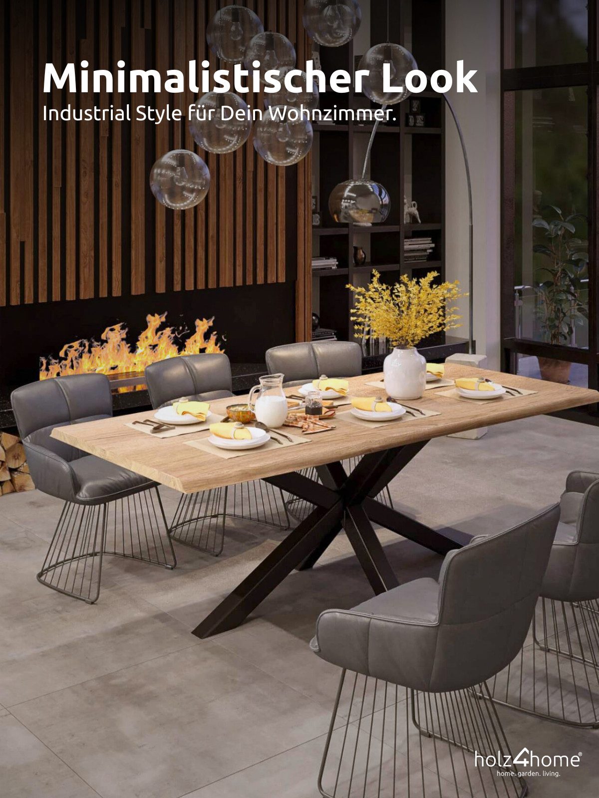 holz4home® Tischgestell Tischbeine aus Metall I günstig online kaufen