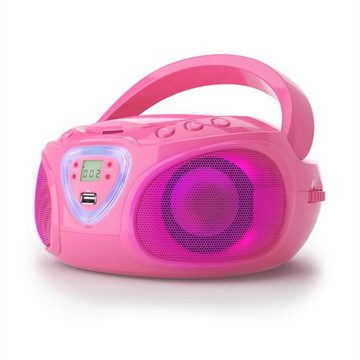 Auna Roadie Radio (FM-Radio, Kinder CD Player tragbar Musikbox Bluetooth CD Spieler Radio Soundbox)
