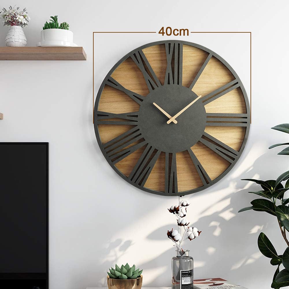 ZEUOPQ Wanduhr Wohnzimmer Wanduhr, Hölzerne Römische günstig online kaufen