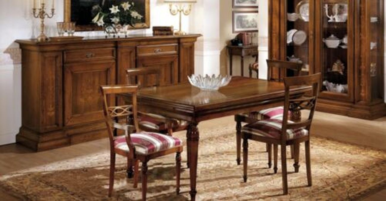 JVmoebel Esszimmer-Set, Esstisch + 4x Stühle Stuhl Esszimmer Set Essgruppe Modern Tisch
